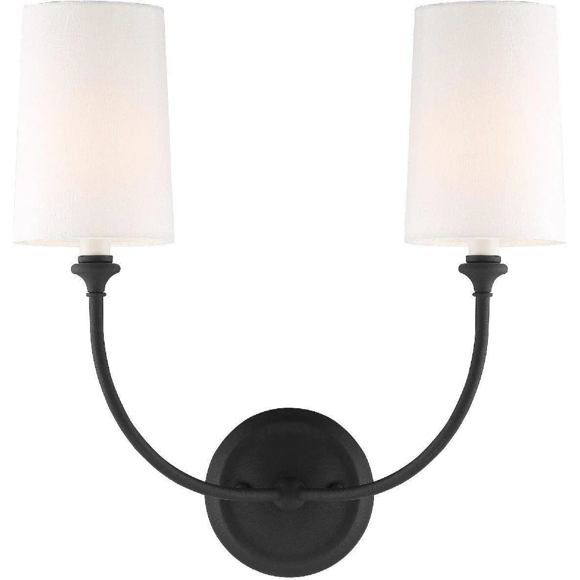 Crystorama - Sylvan Two Light Wall Mount - 2242-BF | Montreal Lighting & Hardware