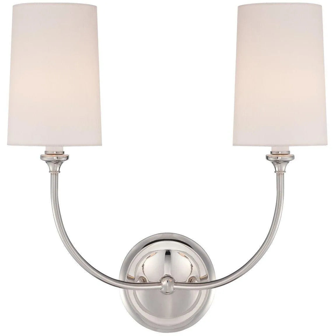 Crystorama - Sylvan Two Light Wall Mount - 2242-PN | Montreal Lighting & Hardware