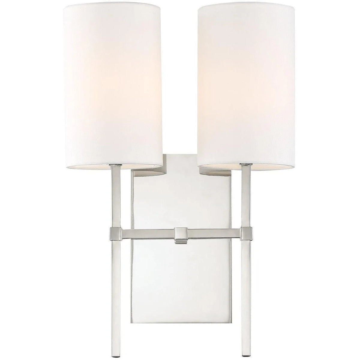 Crystorama - Veronica Two Light Wall Mount - VER-242-PN | Montreal Lighting & Hardware