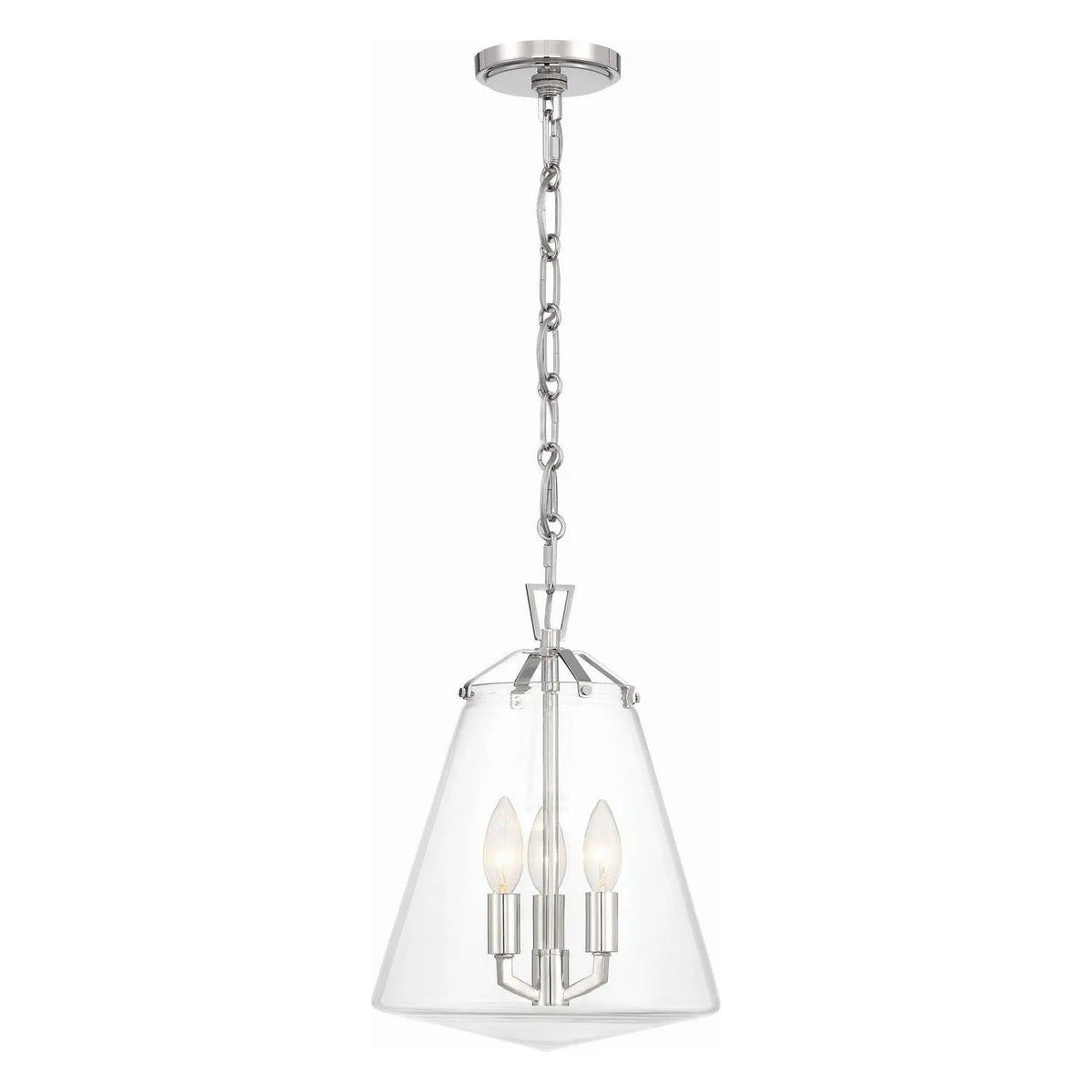 Crystorama - Voss Mini Chandelier - VSS-7004-PN | Montreal Lighting & Hardware