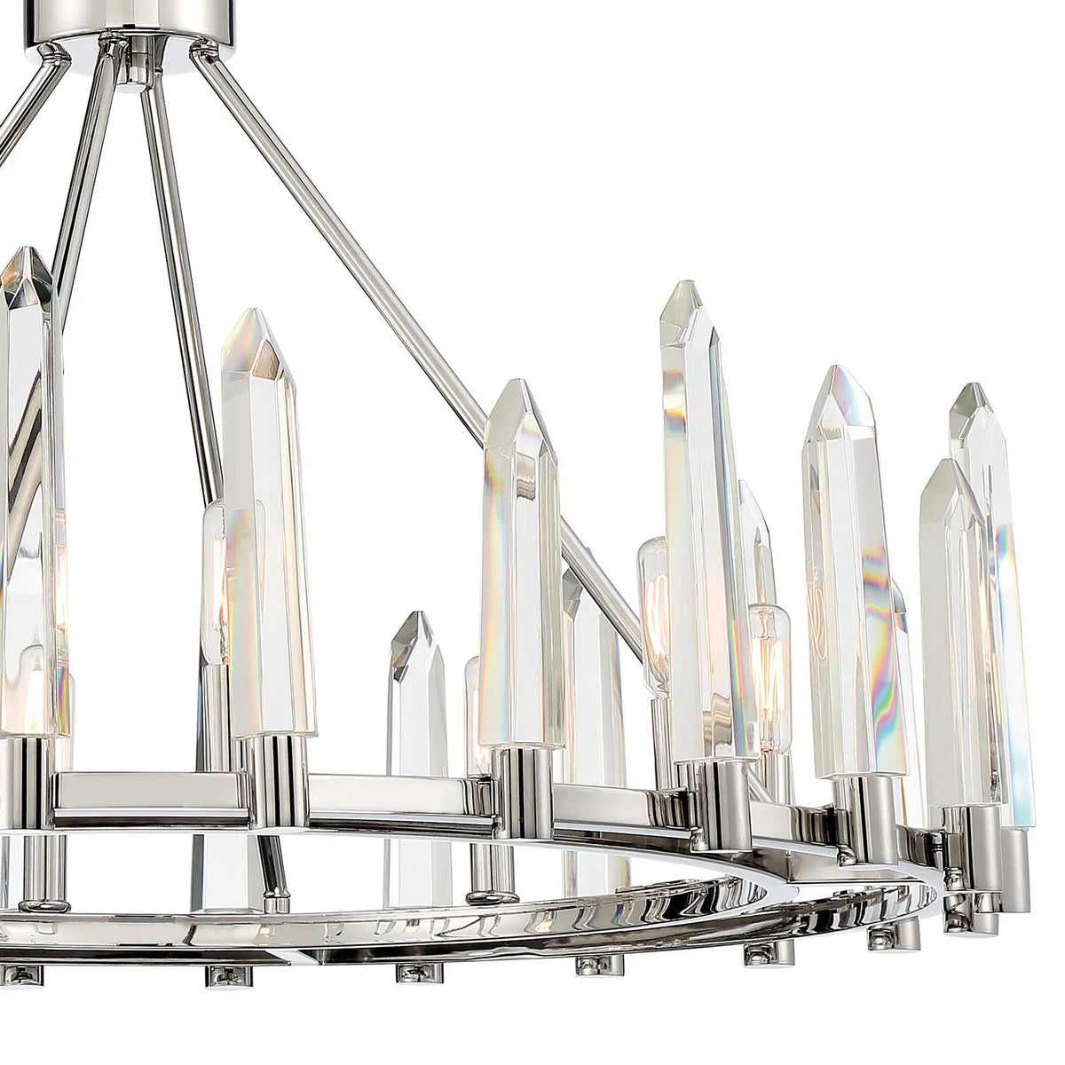 Crystorama - Watson Chandelier - WAT-B2008-PN | Montreal Lighting & Hardware