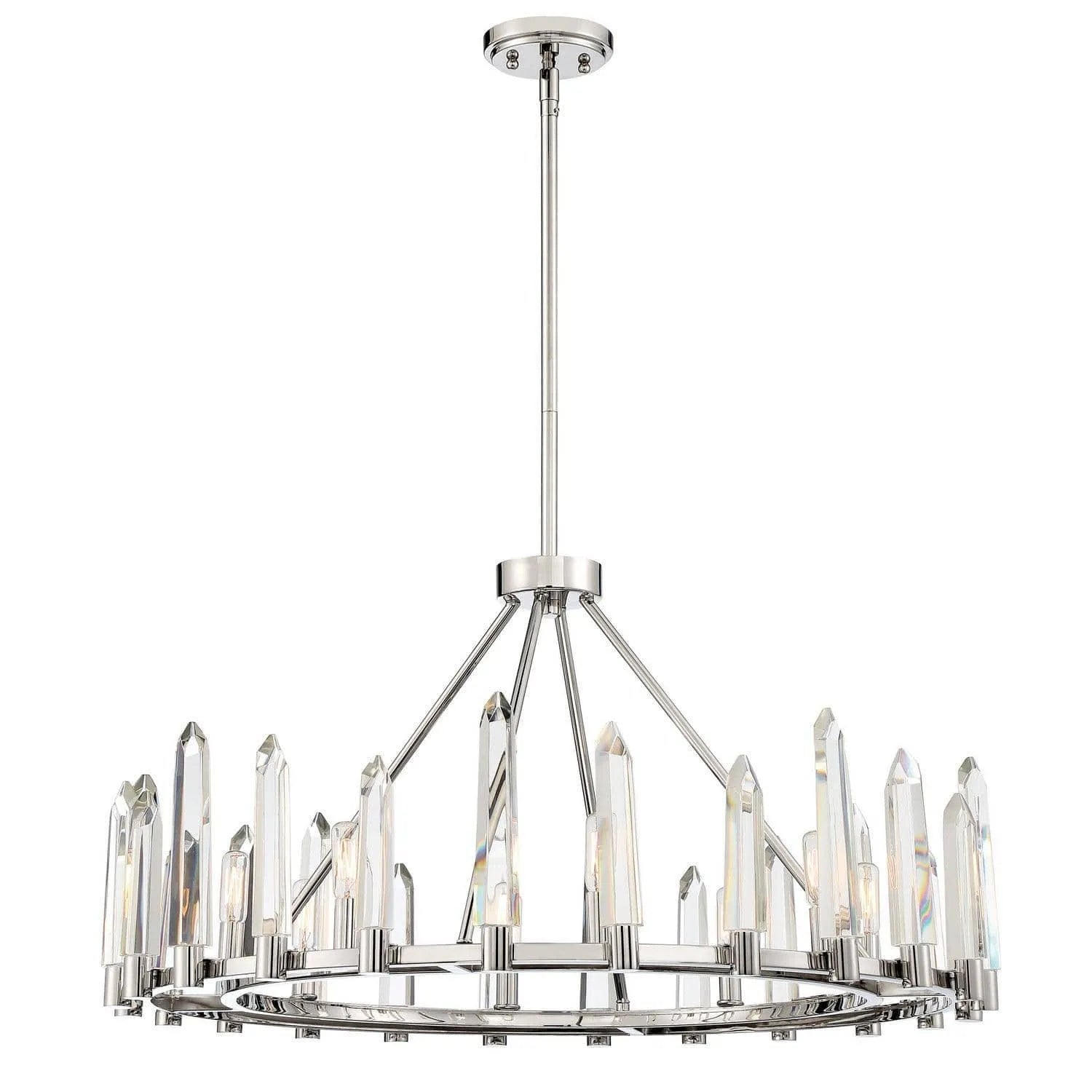 Crystorama - Watson Chandelier - WAT-B2008-PN | Montreal Lighting & Hardware