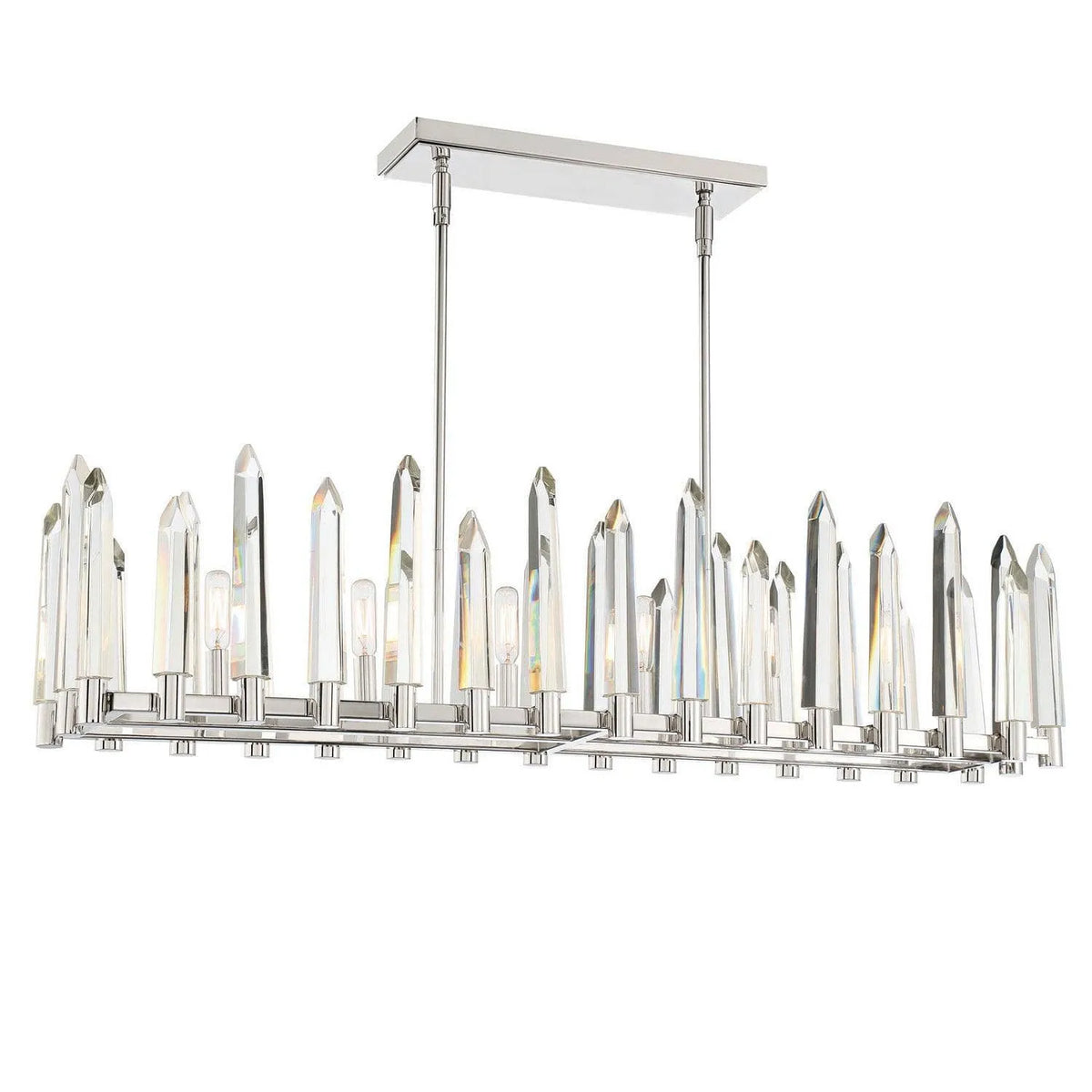 Crystorama - Watson Linear Chandelier - WAT-B2006-PN | Montreal Lighting & Hardware