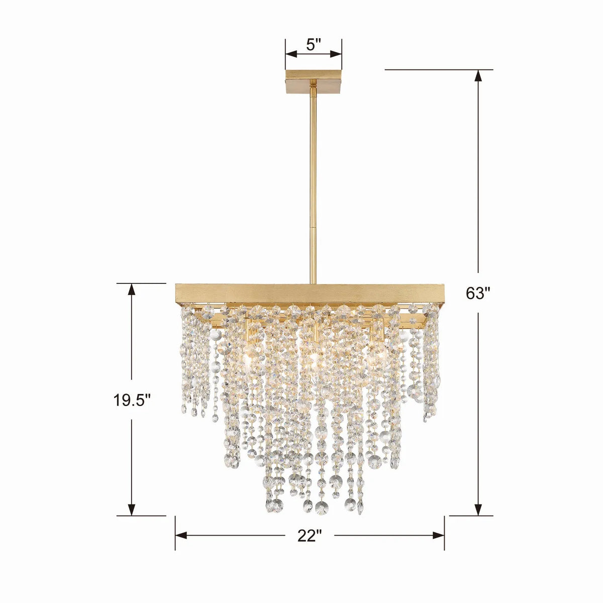 Crystorama - Winham Eight Light Chandelier - WIN-618-GA-CL-MWP | Montreal Lighting & Hardware