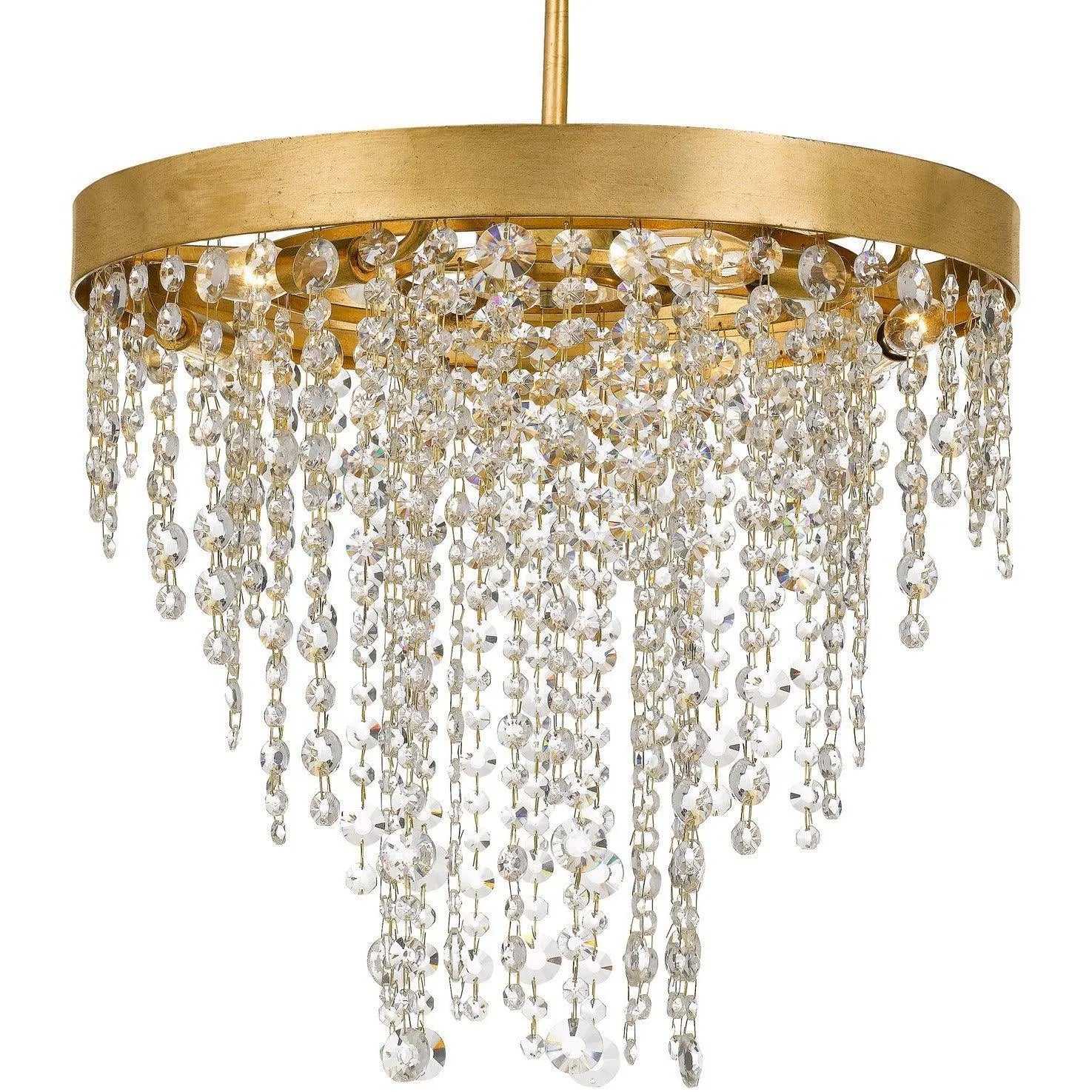 Crystorama - Winham Five Light Chandelier - WIN-615-GA-CL-MWP | Montreal Lighting & Hardware