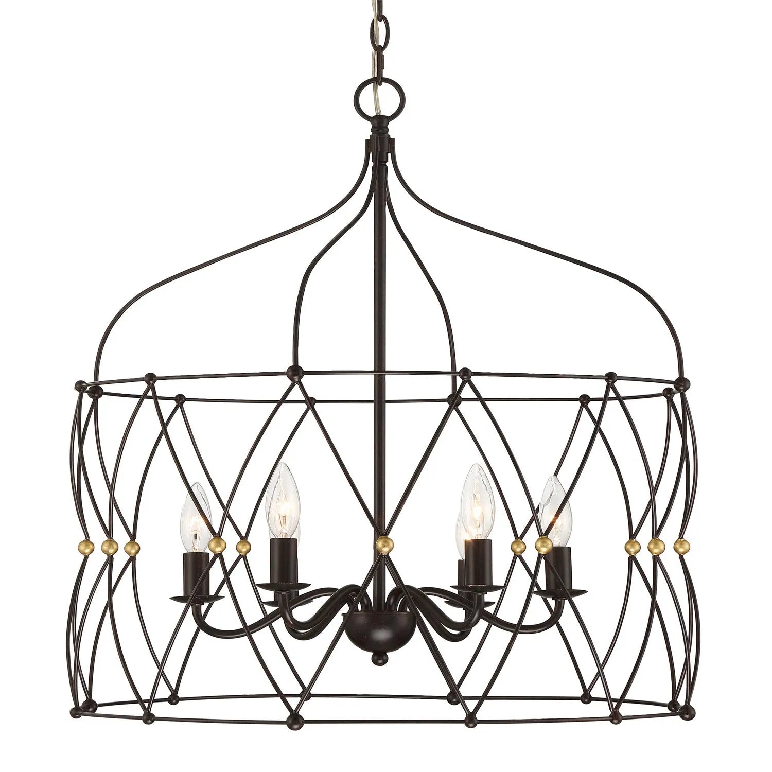 Crystorama - Zucca Lantern - ZUC-A9035-EB-GA | Montreal Lighting & Hardware