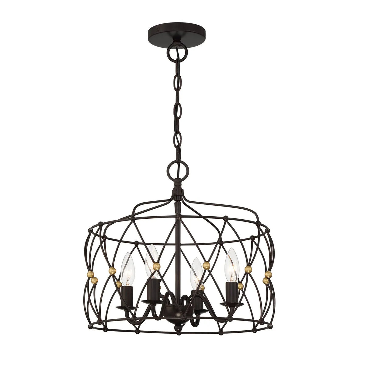 Crystorama - Zucca Lantern - ZUC-A9035-EB-GA | Montreal Lighting & Hardware