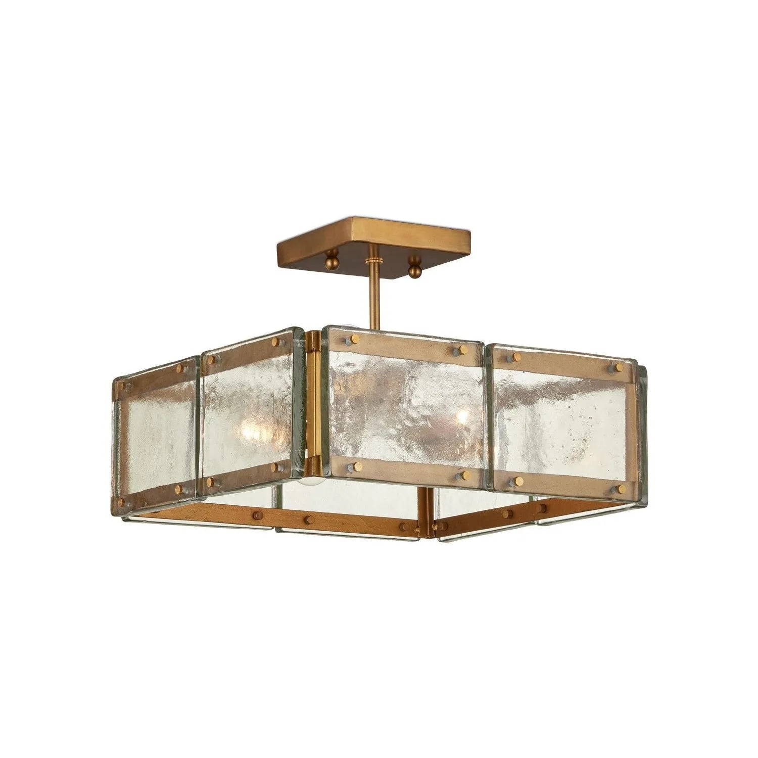 Currey and Company - Countervail Square Semi-Flush Mount - 9000-1196 | Montreal Lighting & Hardware