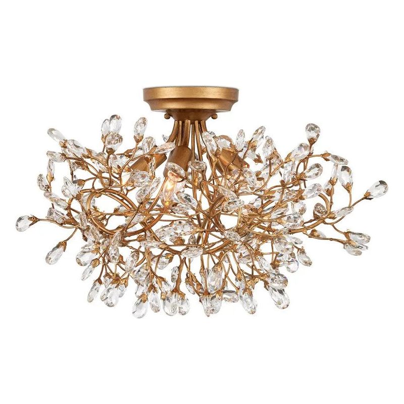 Currey and Company - Crystal Bud Semi-Flush Mount - 9000-1123 | Montreal Lighting & Hardware