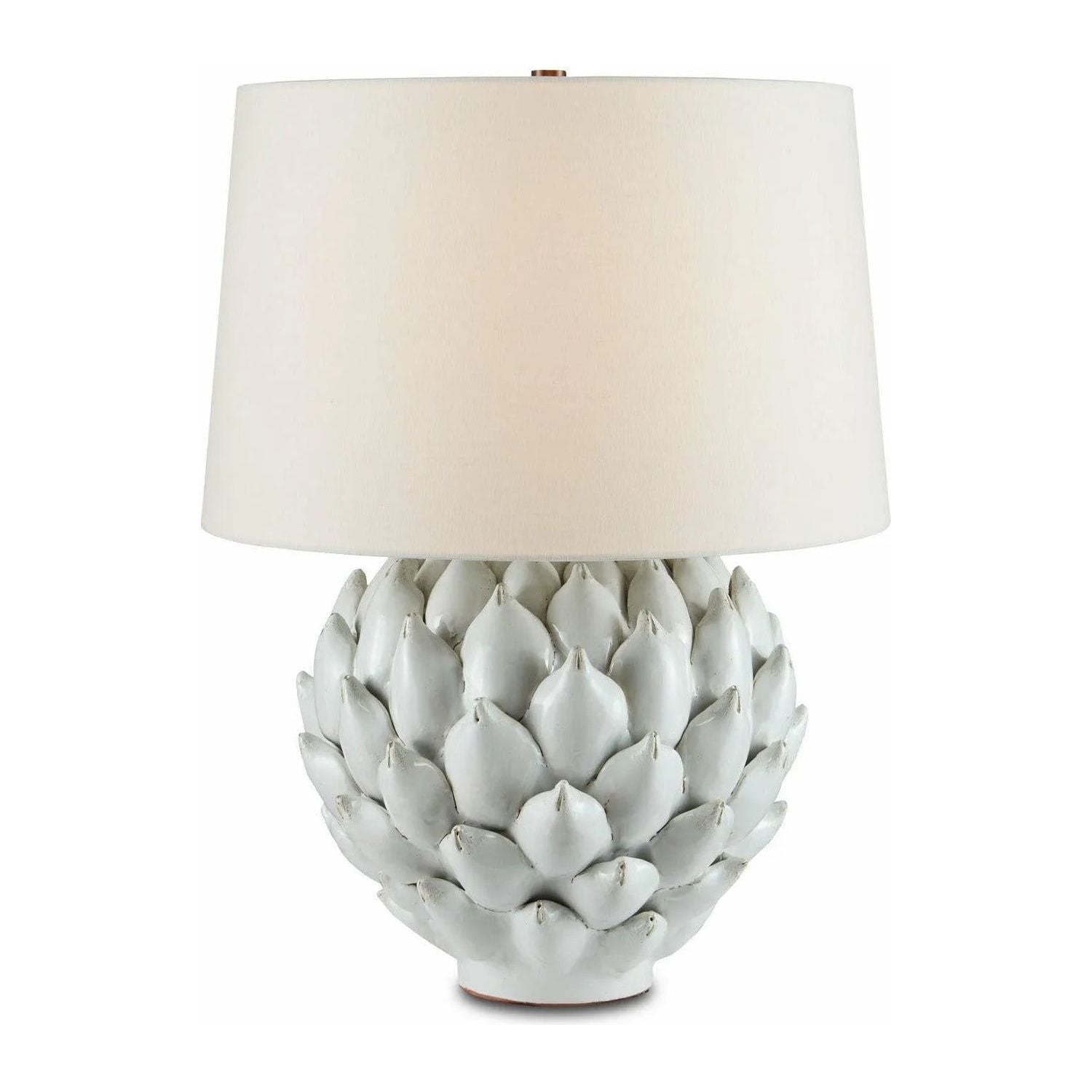 Outside The Box 24 Uttermost White Ceramic Artichoke Table Lamp