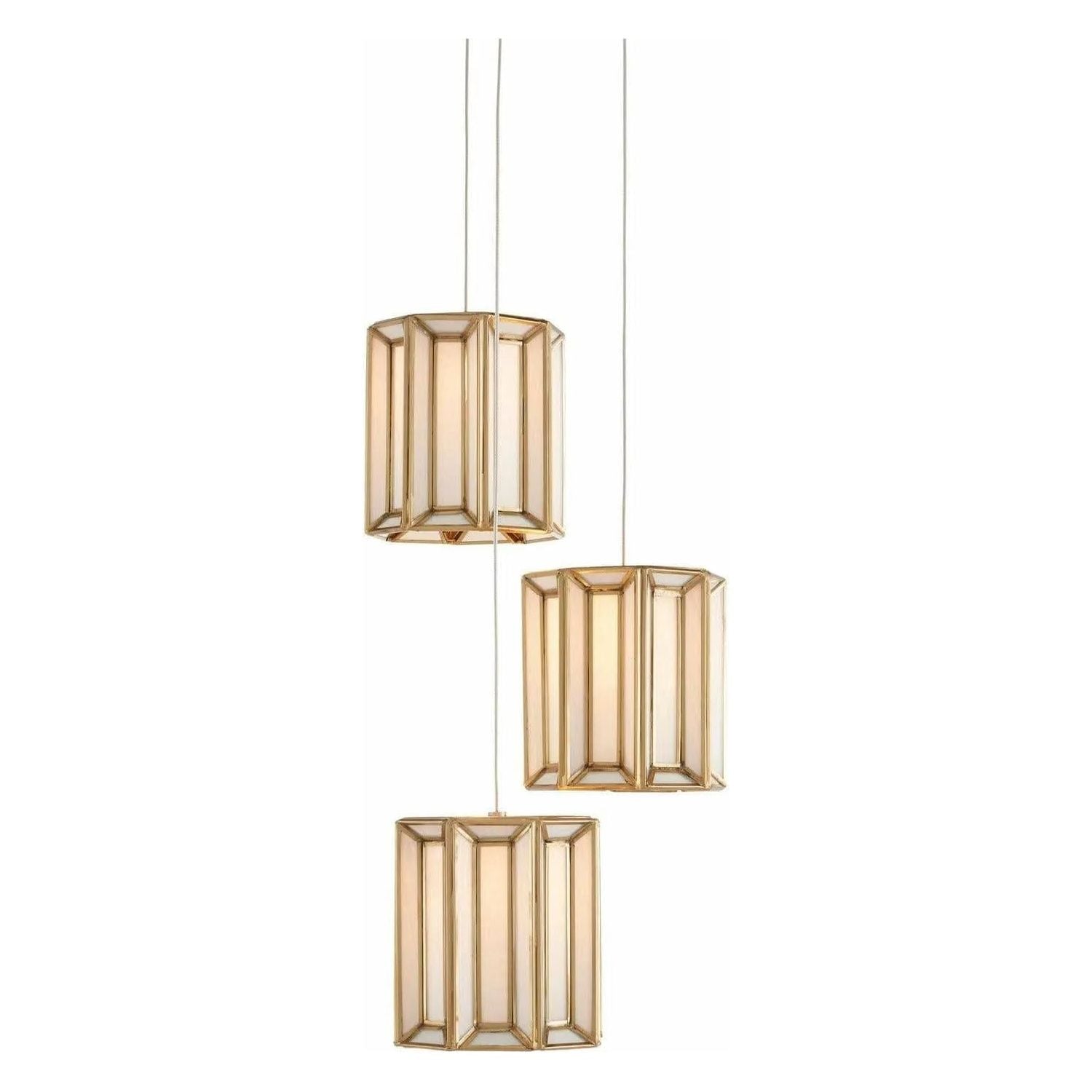 Currey and Company - Daze 3-Light Multi-Drop Pendant - 9000-0889 | Montreal Lighting & Hardware