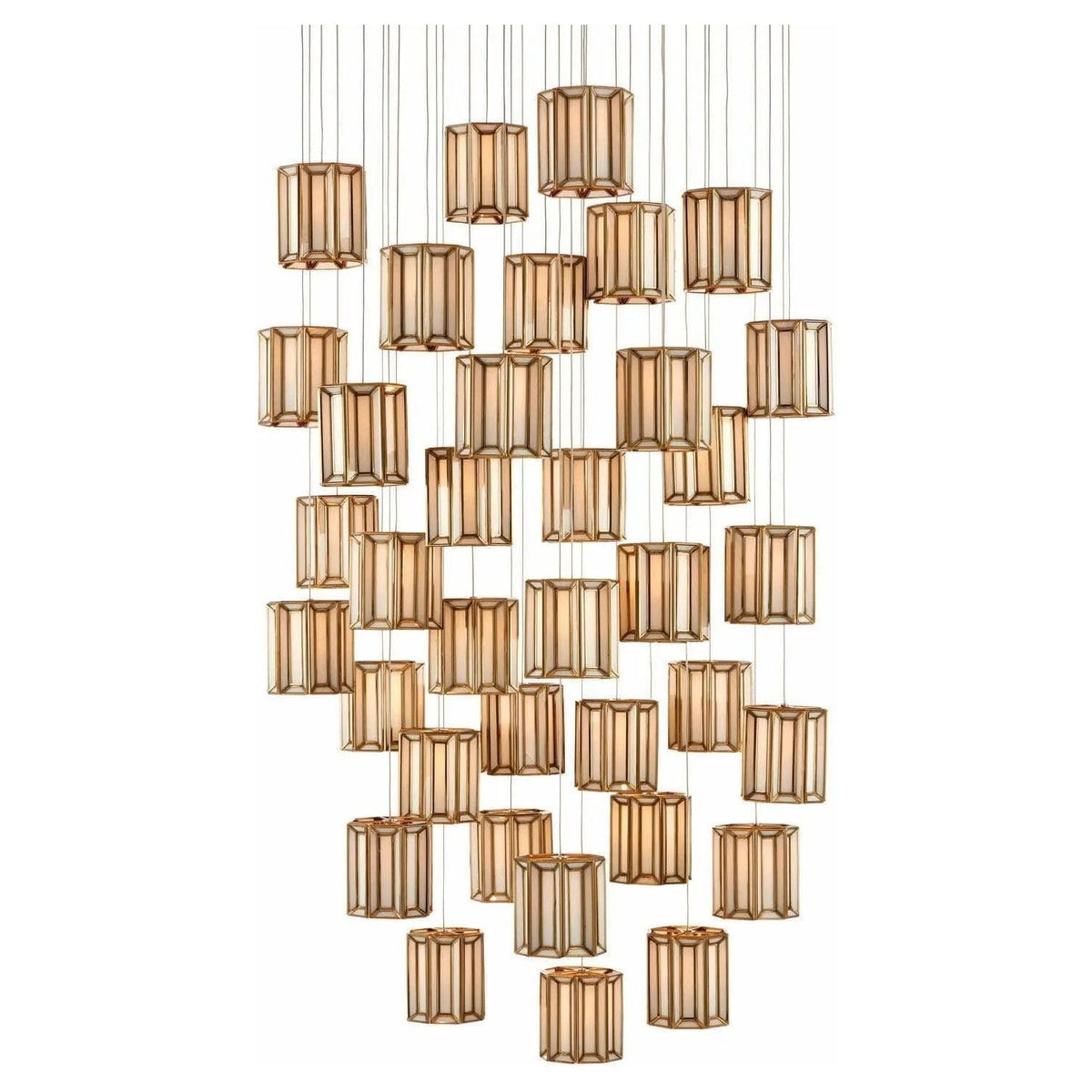 Currey and Company - Daze 36-Light Multi-Drop Pendant - 9000-0894 | Montreal Lighting & Hardware