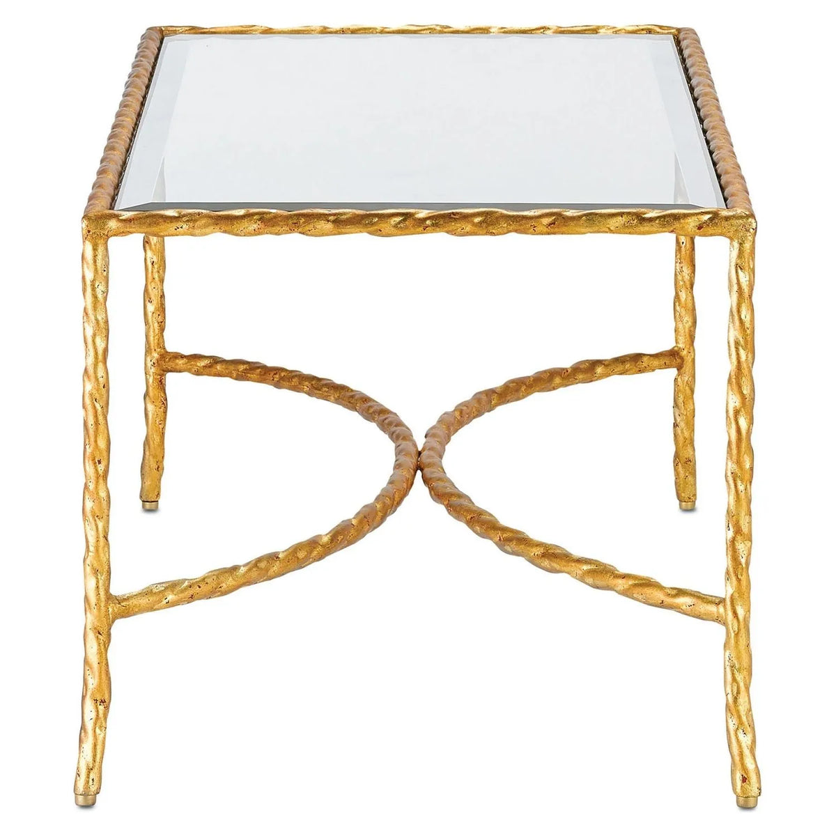 Currey and Company - Gilt Cocktail Table - 4057 | Montreal Lighting & Hardware