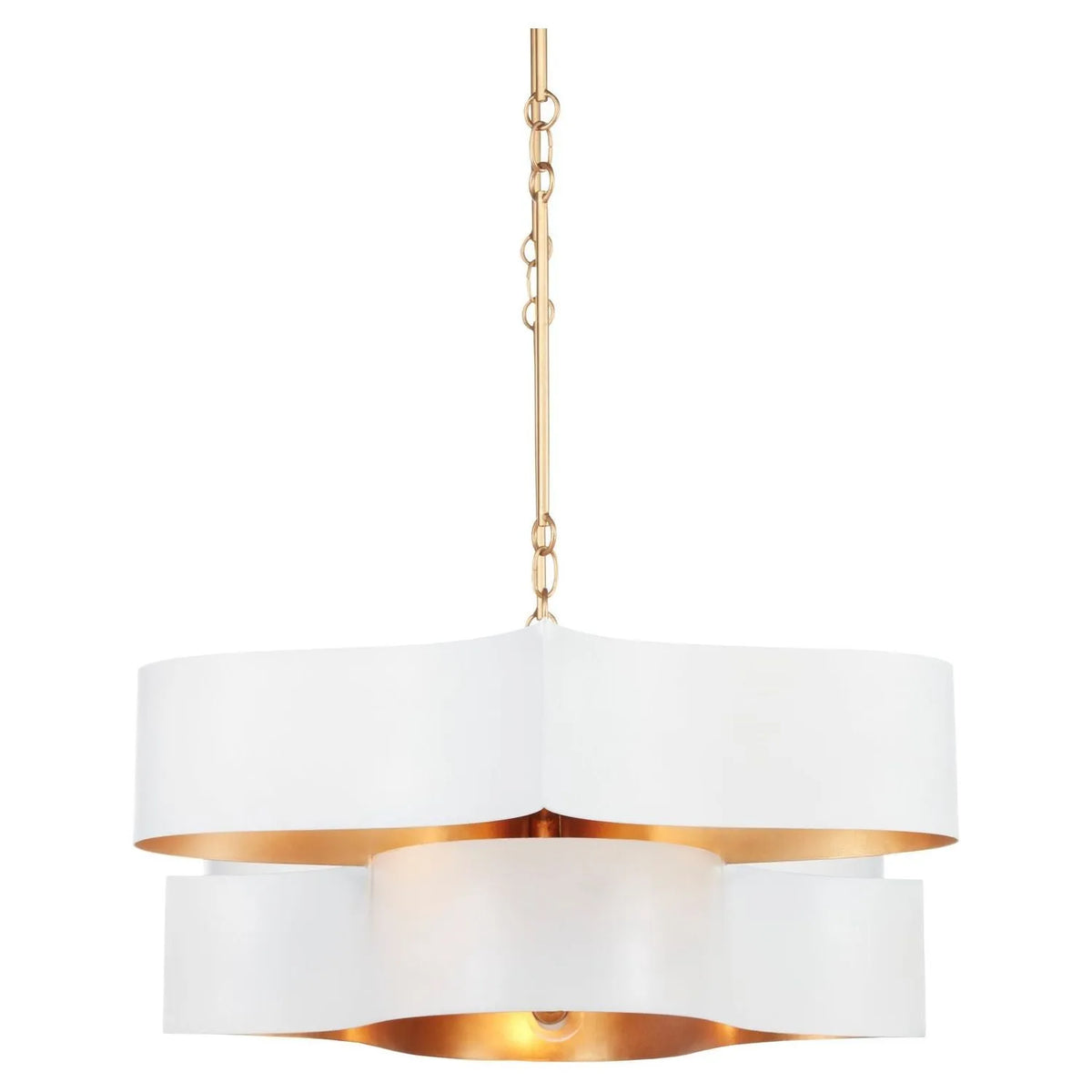 Currey and Company - Grand Lotus Linear Chandelier - 9000-0046 | Montreal Lighting & Hardware