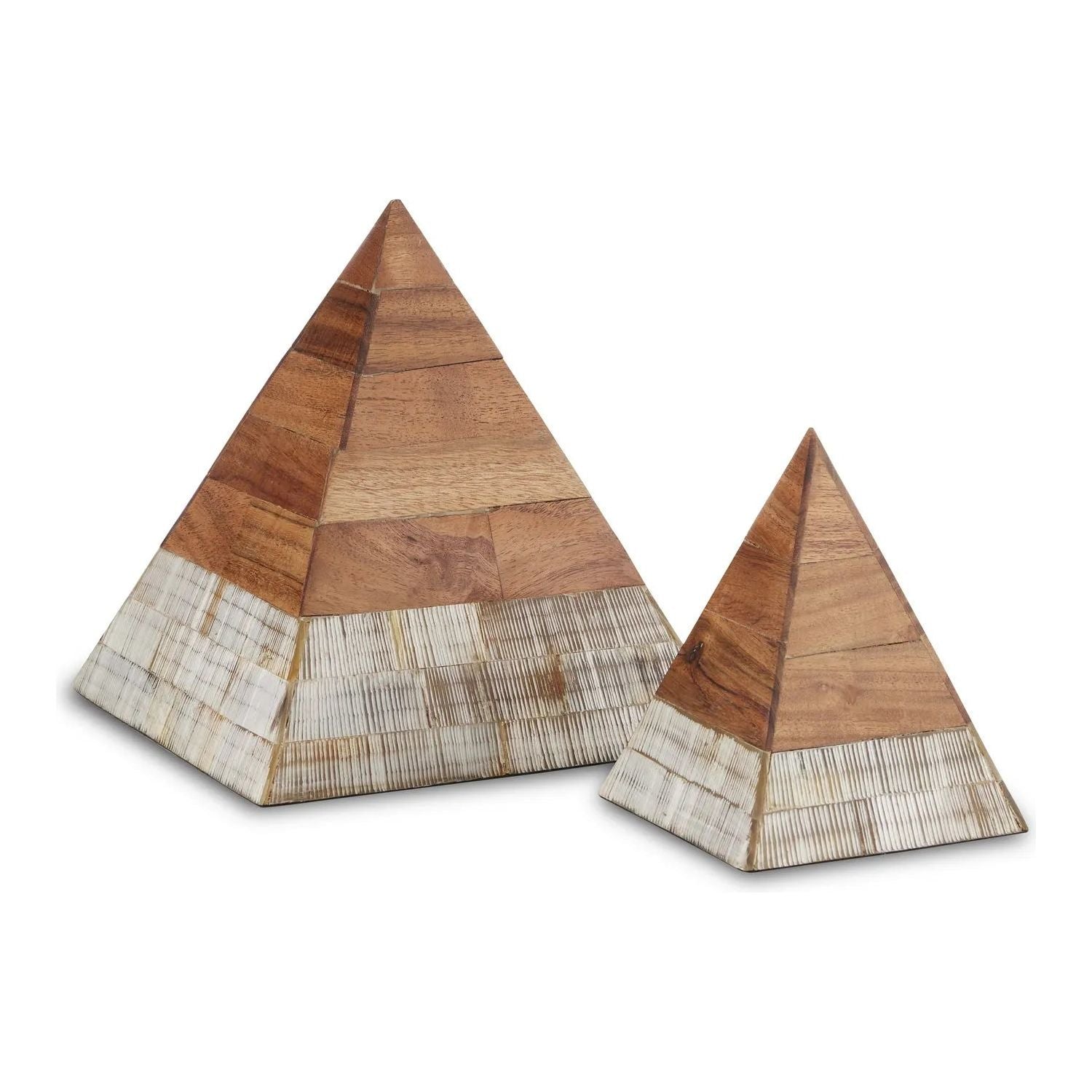 Currey and Company - Hyson Pyramids Set of 2 - 1200-0638 | Montreal Lighting & Hardware