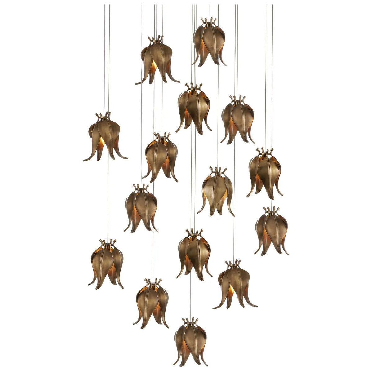 Currey and Company - Iota Multi Light Pendant - 9000-1022 | Montreal Lighting & Hardware