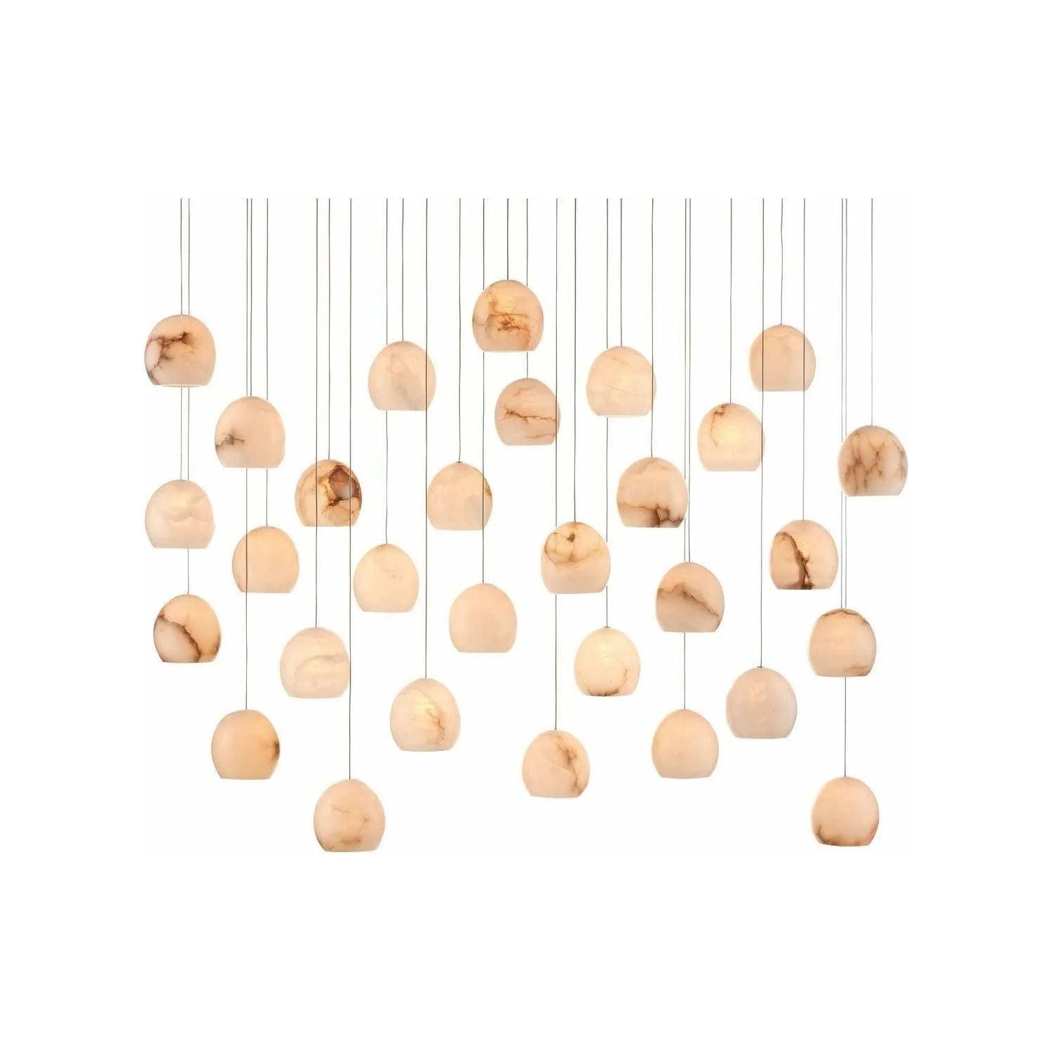 Currey and Company - Lazio 30-Light Multi-Drop Pendant - 9000-0900 | Montreal Lighting & Hardware