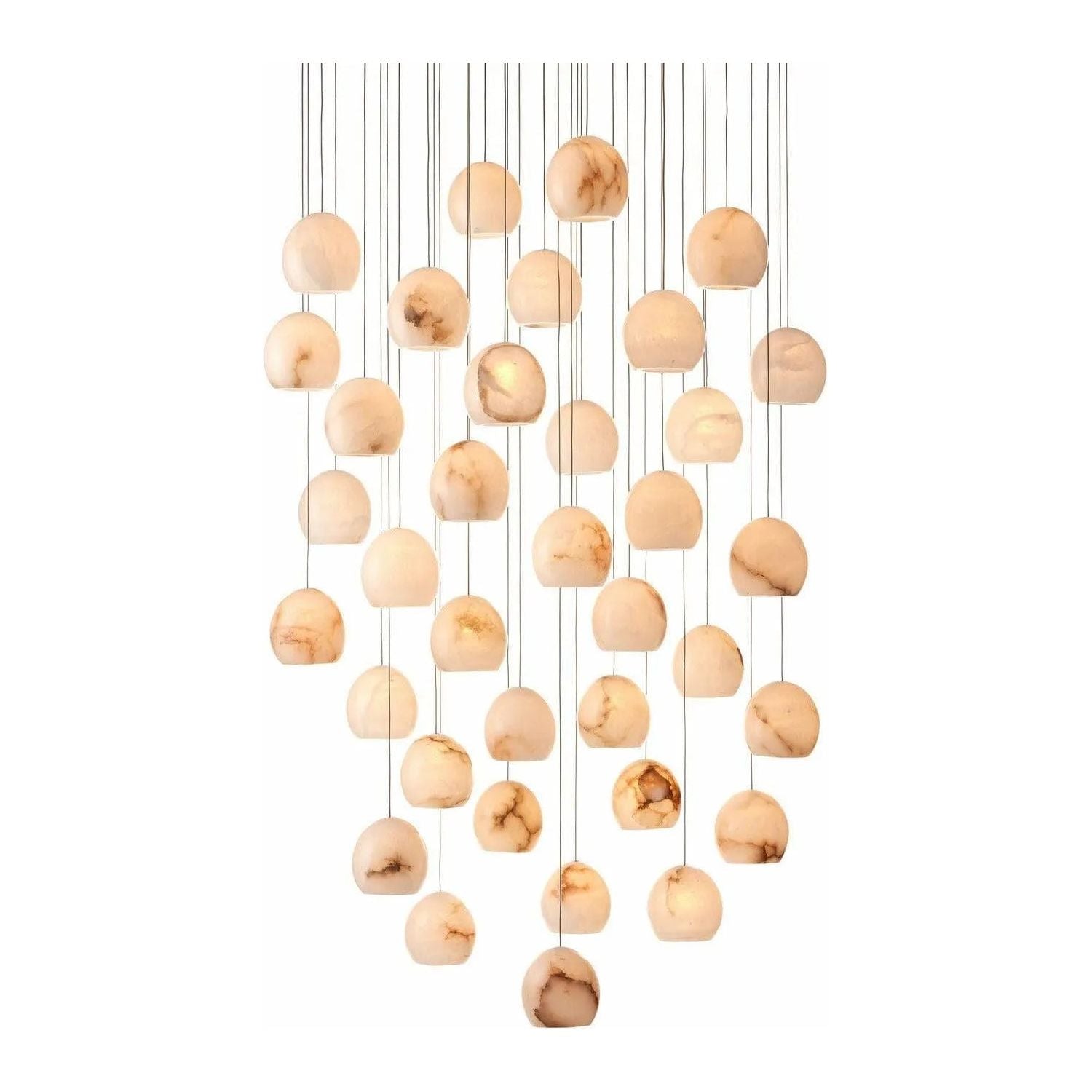 Currey and Company - Lazio 36-Light Multi-Drop Pendant - 9000-0901 | Montreal Lighting & Hardware