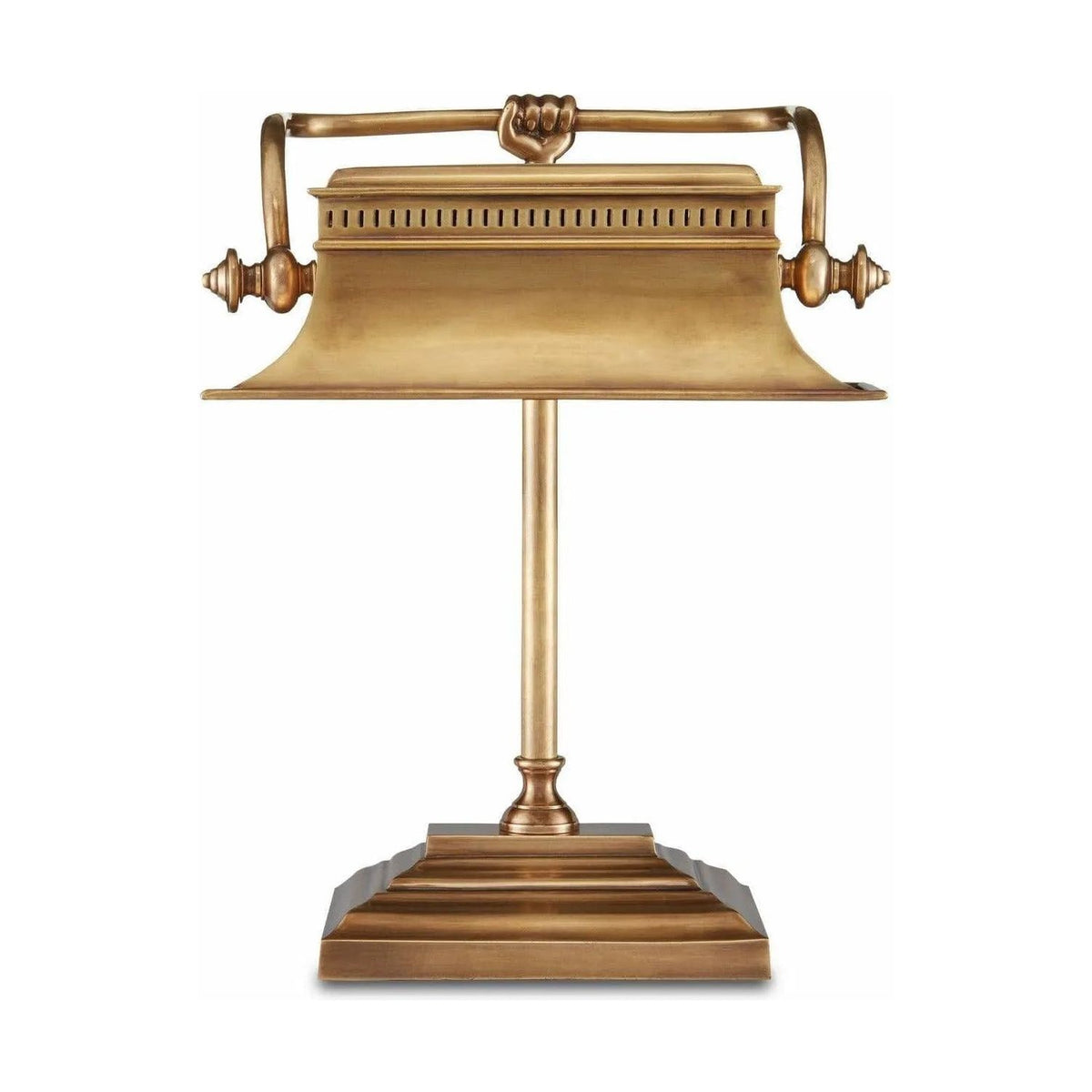 Currey and Company - Malvasia Brass Desk Lamp - 6000-0758 | Montreal Lighting & Hardware