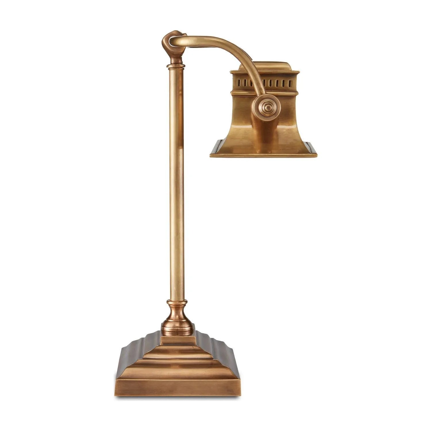 Currey and Company - Malvasia Brass Desk Lamp - 6000-0758 | Montreal Lighting & Hardware