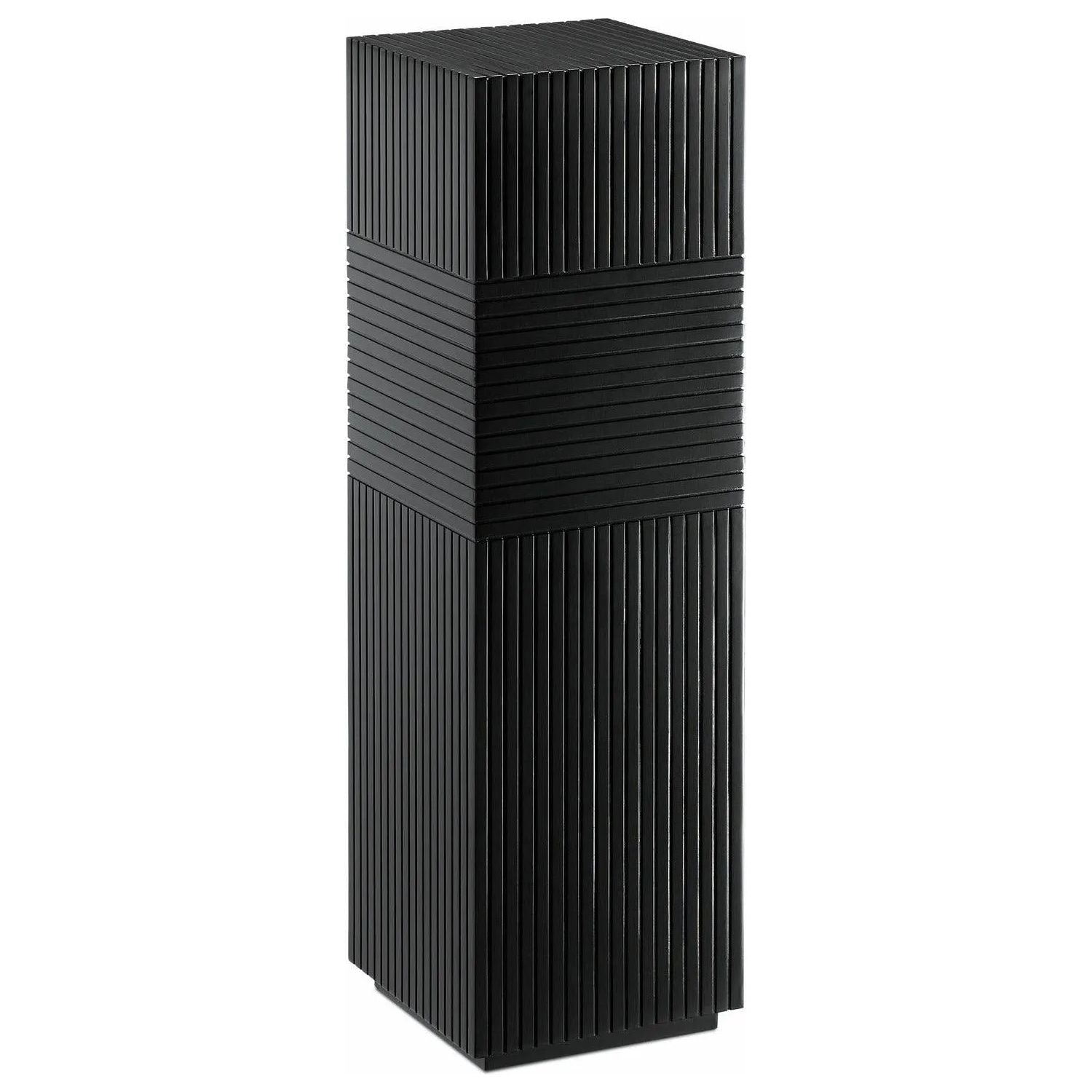 Currey and Company - Odense Black Pedestal - 1000-0051 | Montreal Lighting & Hardware