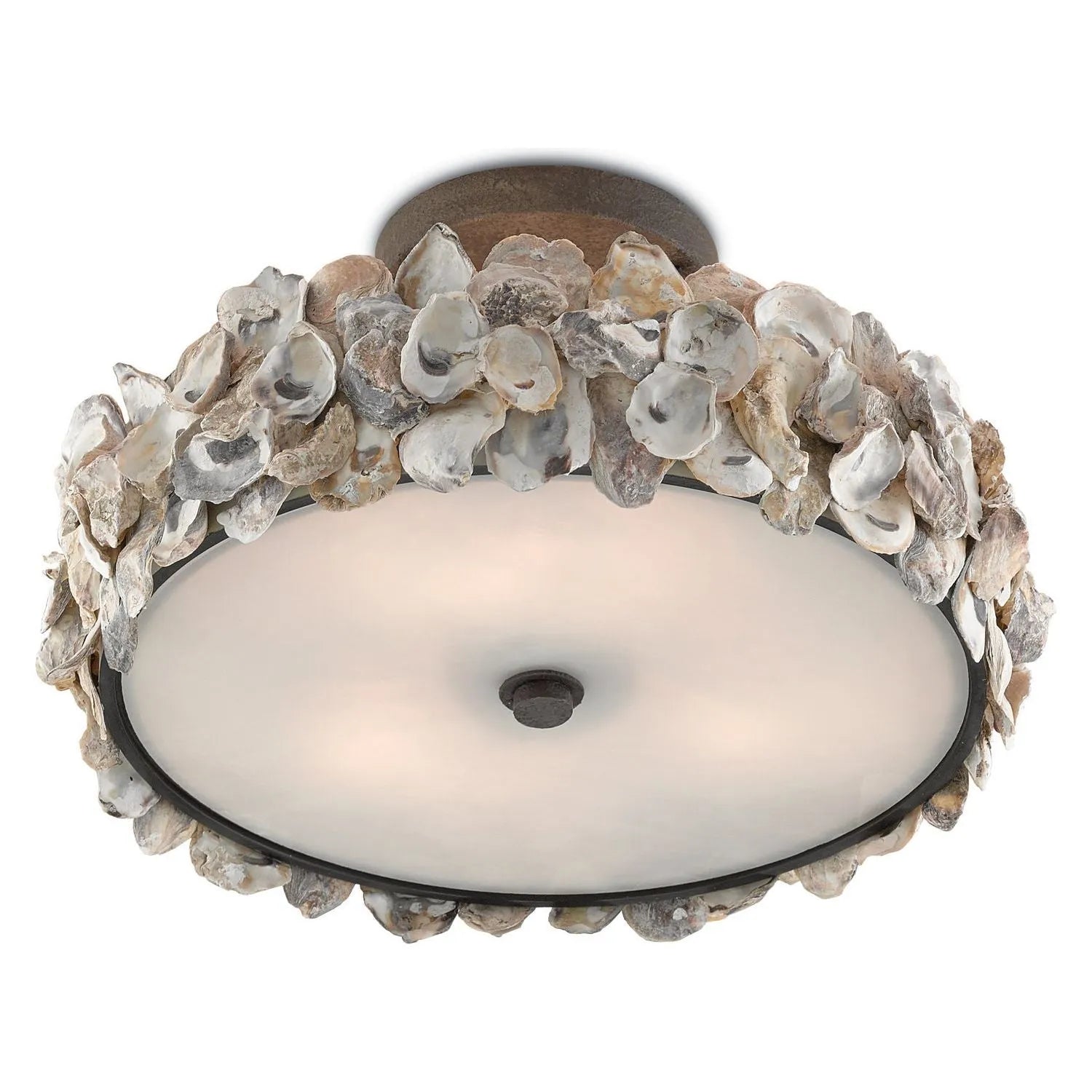 Currey and Company - Oyster Semi-Flush Mount - 9000-0265 | Montreal Lighting & Hardware