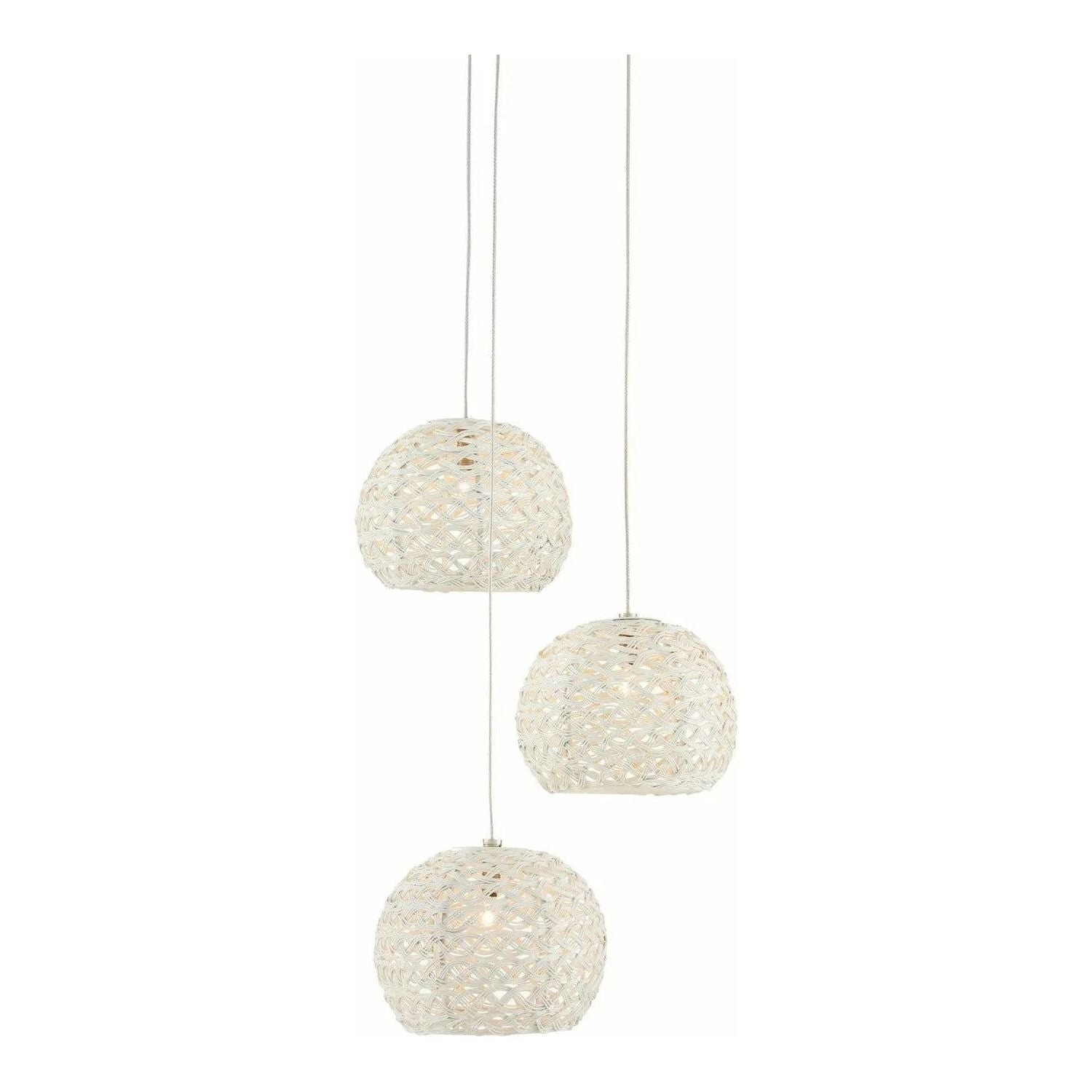 Currey and Company - Piero 3-Light Multi-Drop Pendant - 9000-0910 | Montreal Lighting & Hardware