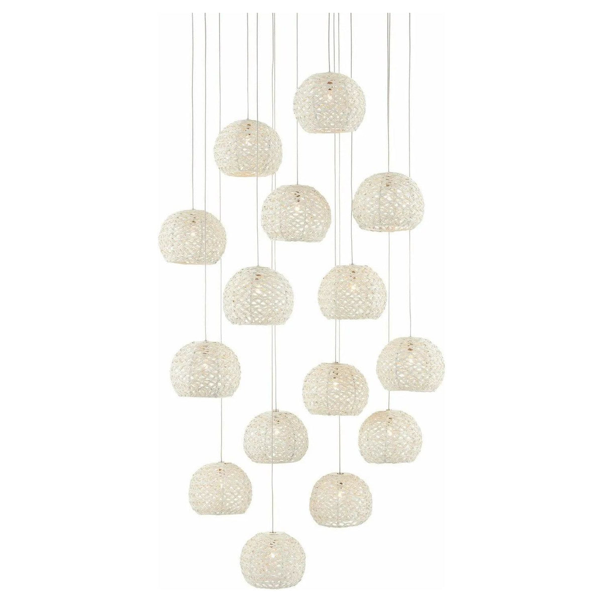 Currey and Company - Piero Round 15-Light Multi-Drop Pendant - 9000-0912 | Montreal Lighting & Hardware