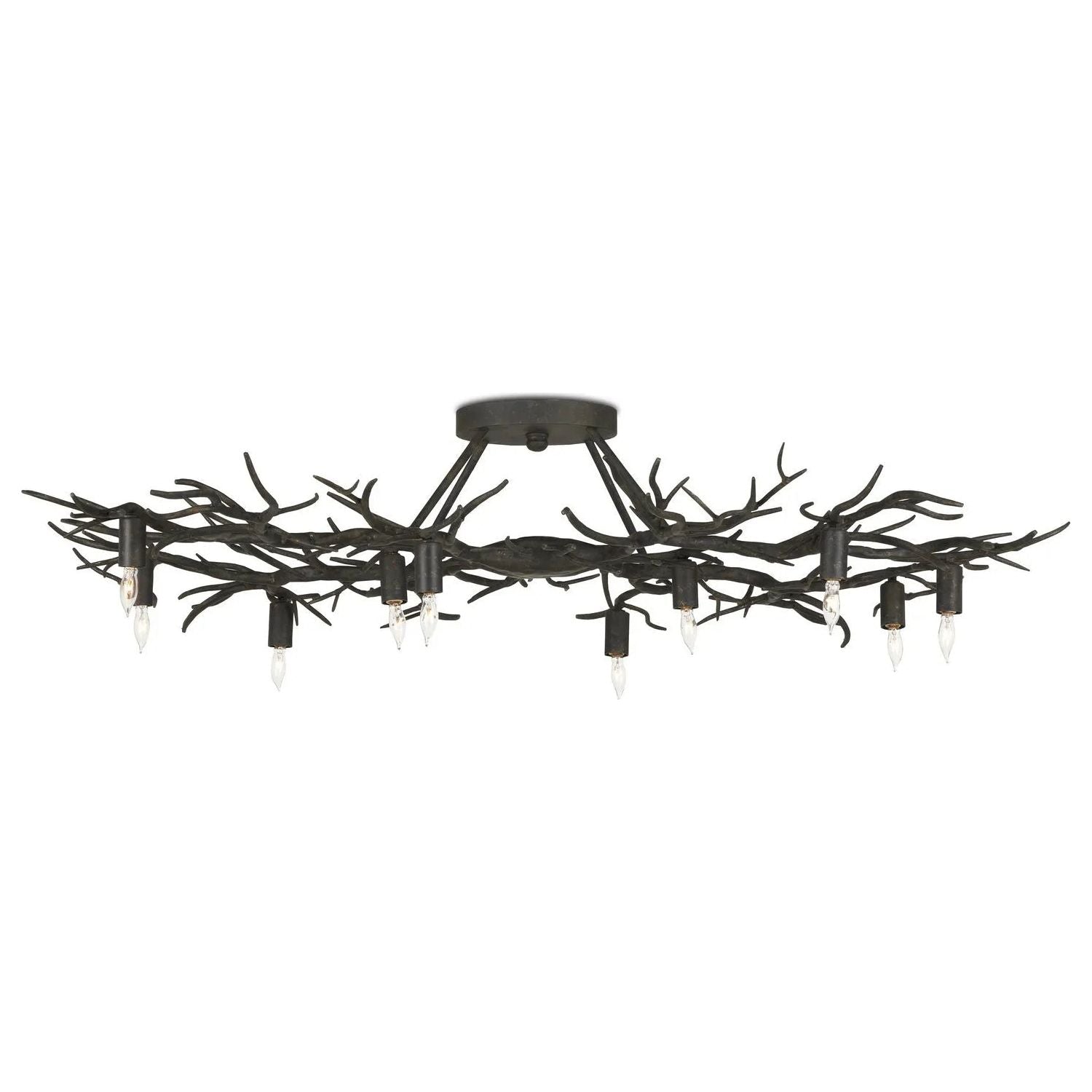 Currey and Company - Rainforest Semi-Flush Mount - 9000-0981 | Montreal Lighting & Hardware