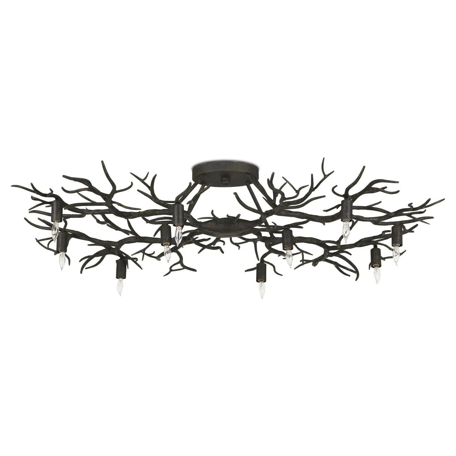 Currey and Company - Rainforest Semi-Flush Mount - 9000-0981 | Montreal Lighting & Hardware