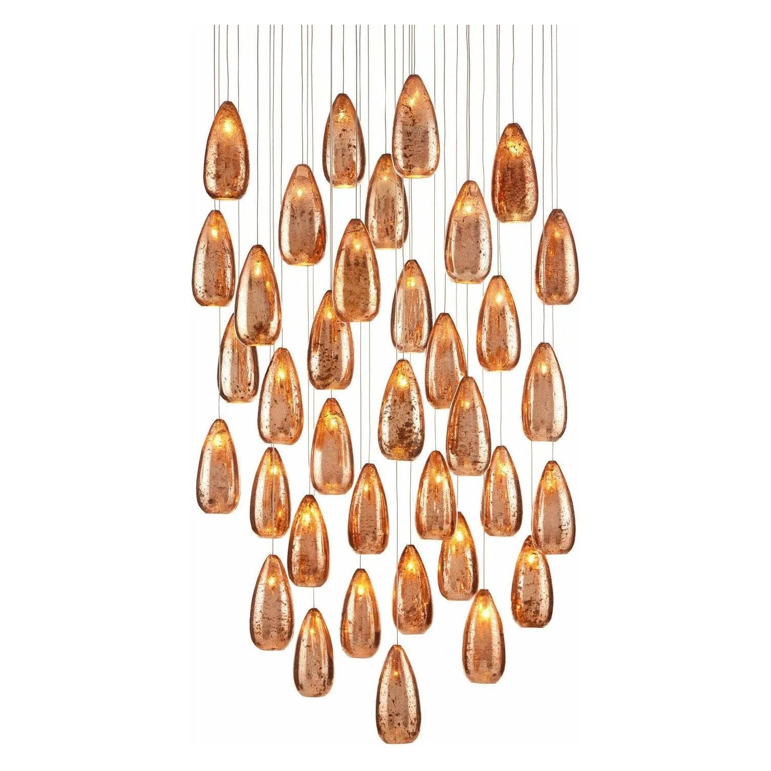 Currey and Company - Rame 36-Light Multi-Drop Pendant - 9000-0908 | Montreal Lighting & Hardware