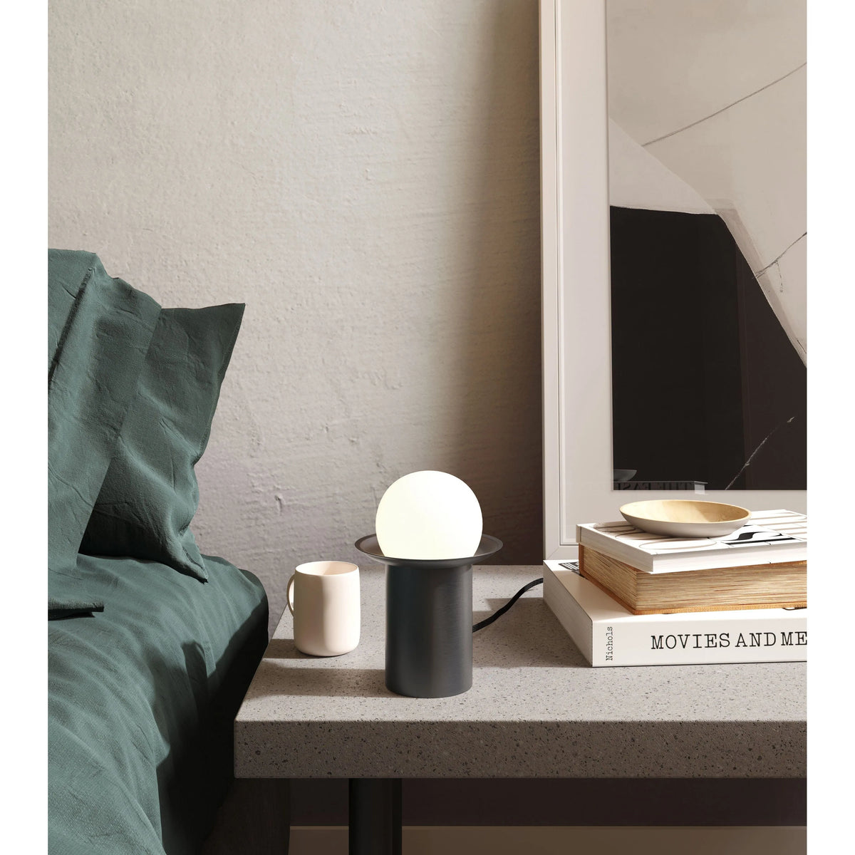 CVL Luminaires - Janed Table Lamp - JANED-TBL-PB/PB | Montreal Lighting & Hardware