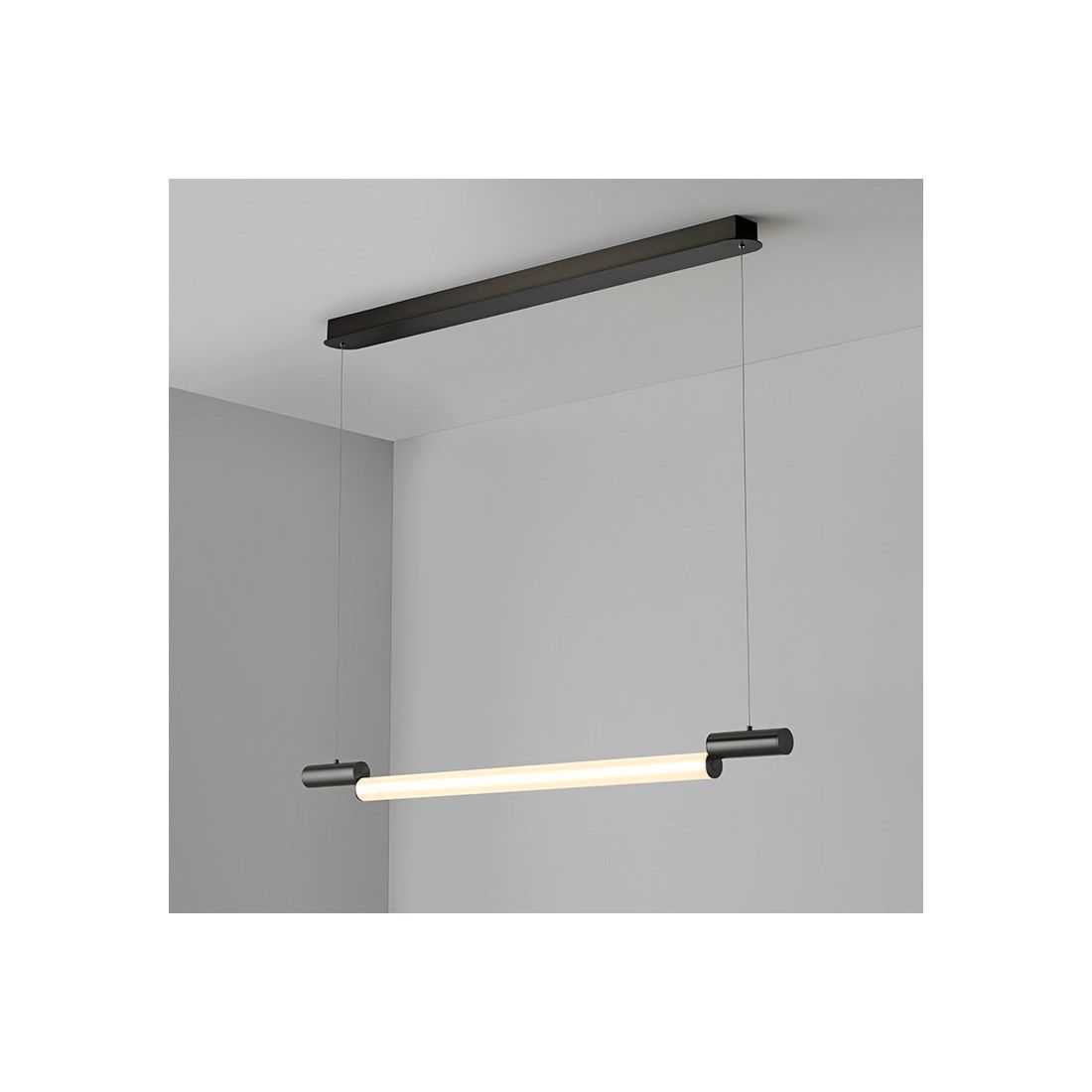 CVL Luminaires - Signal Horizontal Suspension - SIGNAL-PENDH970-PB | Montreal Lighting & Hardware