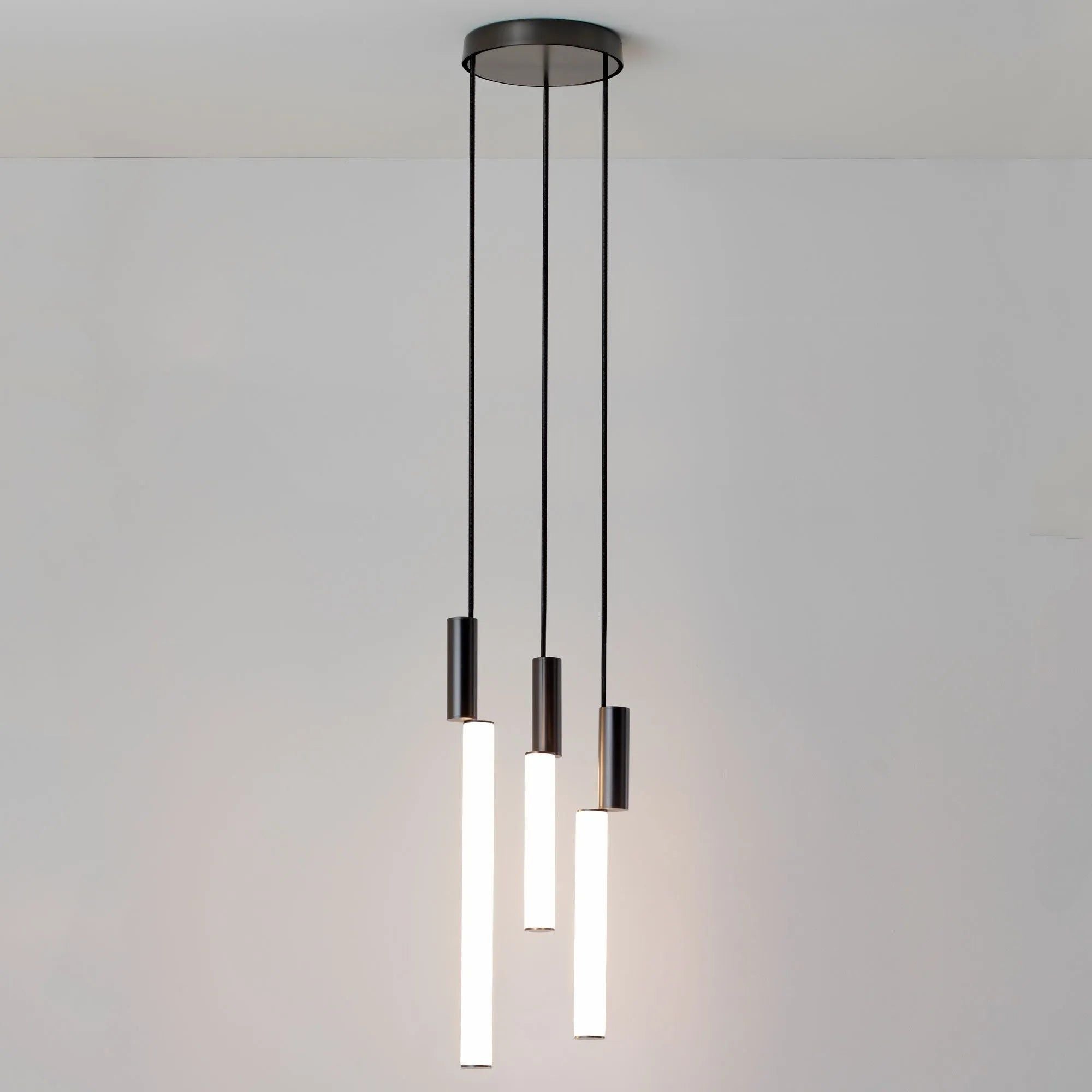 CVL Luminaires - Signal Multi-Light Pendant - SIGNAL-PENDX3-PB | Montreal Lighting & Hardware