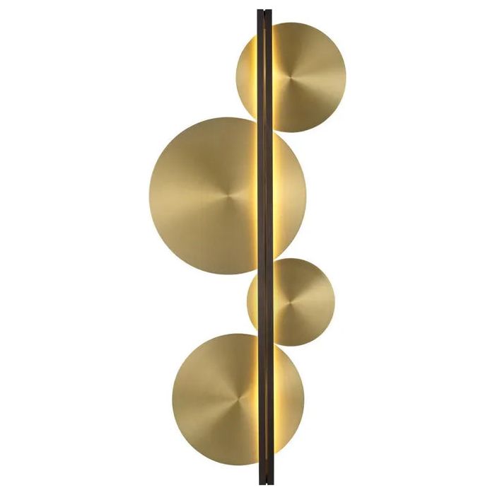 CVL Luminaires - Strate Moon Wall Sconce - STRATE-MOON-100-SG-SB | Montreal Lighting & Hardware