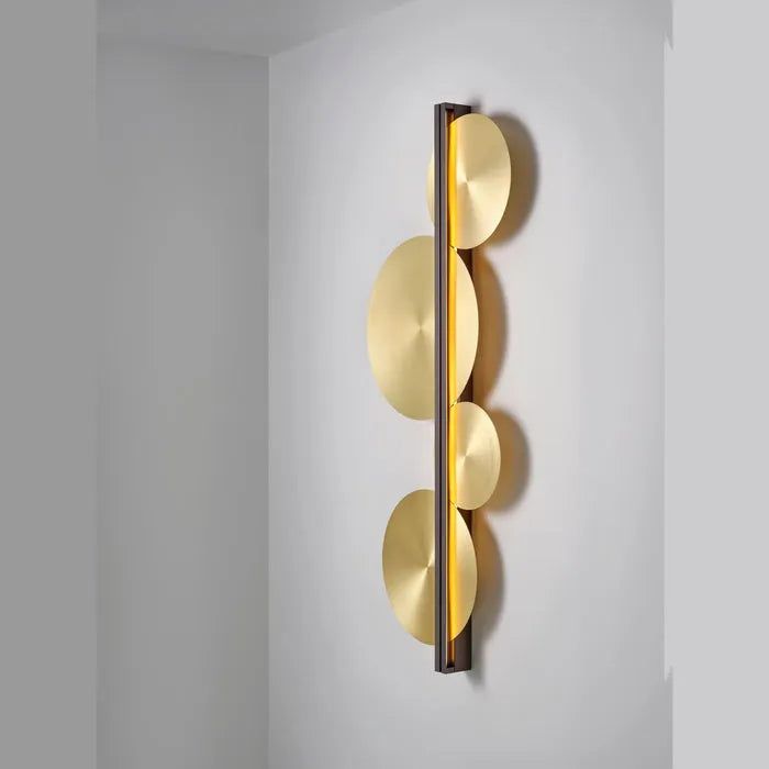 CVL Luminaires - Strate Moon Wall Sconce - STRATE-MOON-100-SG-SB | Montreal Lighting & Hardware