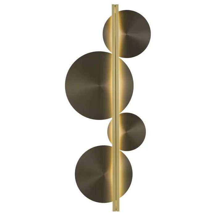 CVL Luminaires - Strate Moon Wall Sconce - STRATE-MOON-100-SG-SB | Montreal Lighting & Hardware