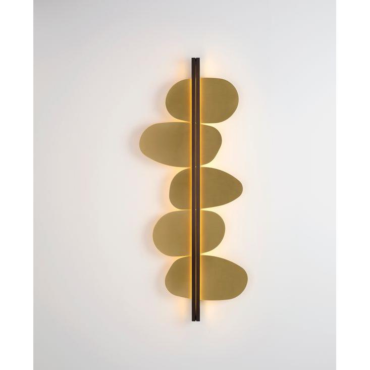 CVL Luminaires - Strate Stone Wall Sconce - STRATE-STONE-100-SG-SB | Montreal Lighting & Hardware