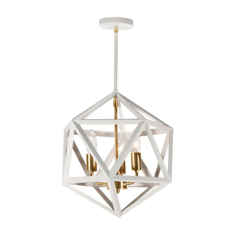 Dainolite - Archello Chandelier - ARC-143C-WH-VB | Montreal Lighting & Hardware