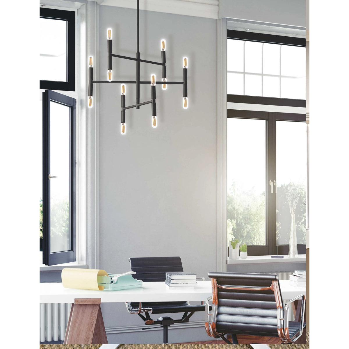 Dainolite - Ava Chandelier - AVA-188C-MB | Montreal Lighting & Hardware