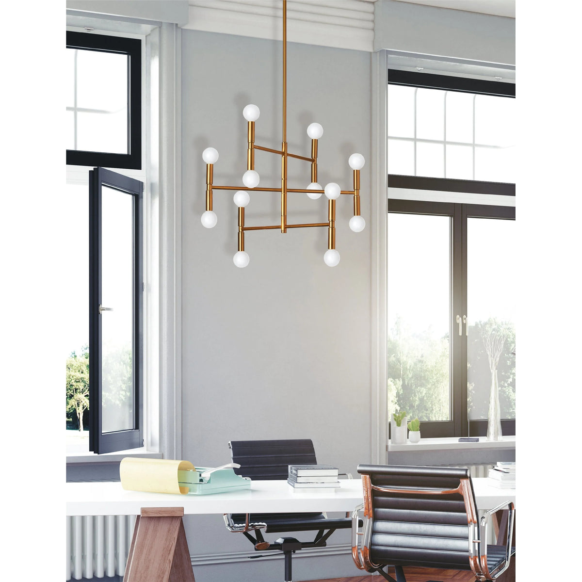 Dainolite - Ava Chandelier - AVA-188C-MB | Montreal Lighting & Hardware