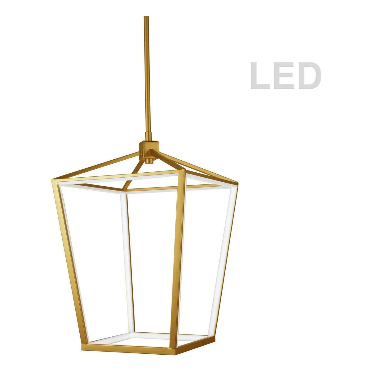 Dainolite - Cage LED Pendant - CAG-2046C-AGB | Montreal Lighting & Hardware