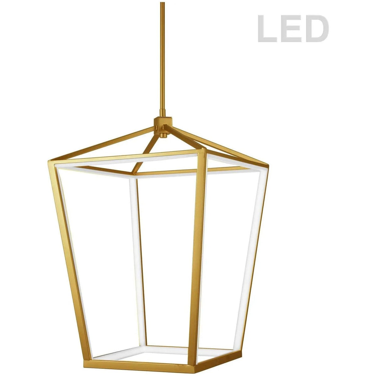 Dainolite - Cage LED Pendant - CAG-2664C-AGB | Montreal Lighting & Hardware