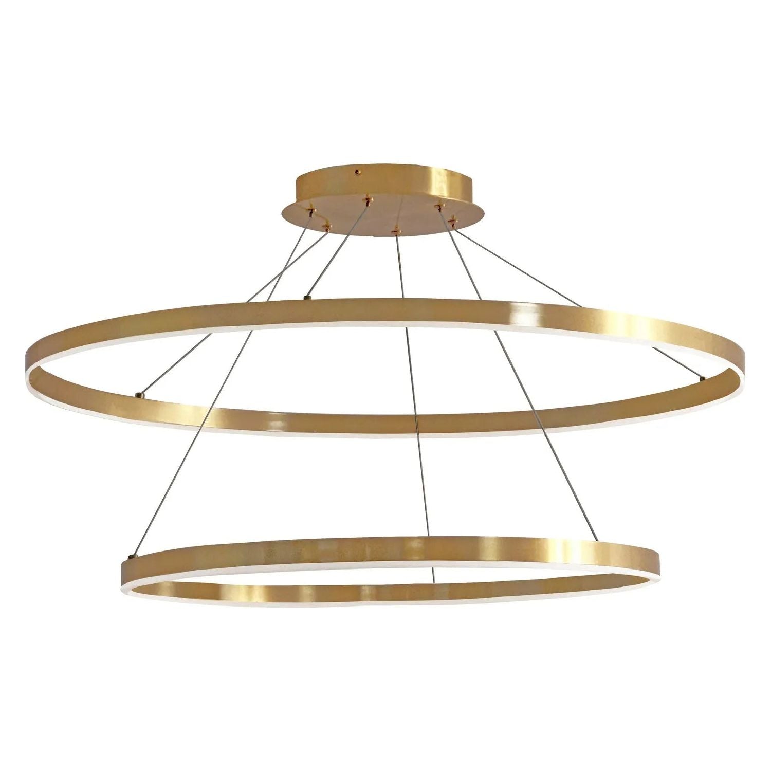 Dainolite - Circulo LED 2 Tier Chandelier - CIR-3397C-AGB | Montreal Lighting & Hardware