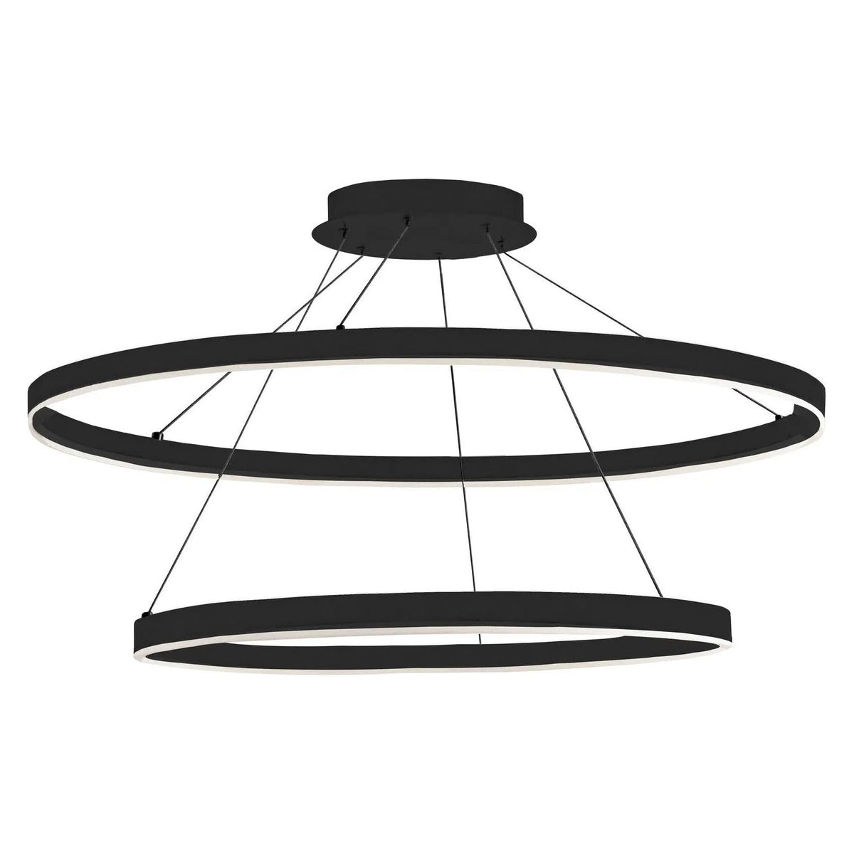 Dainolite - Circulo LED 2 Tier Chandelier - CIR-3397C-MB | Montreal Lighting & Hardware