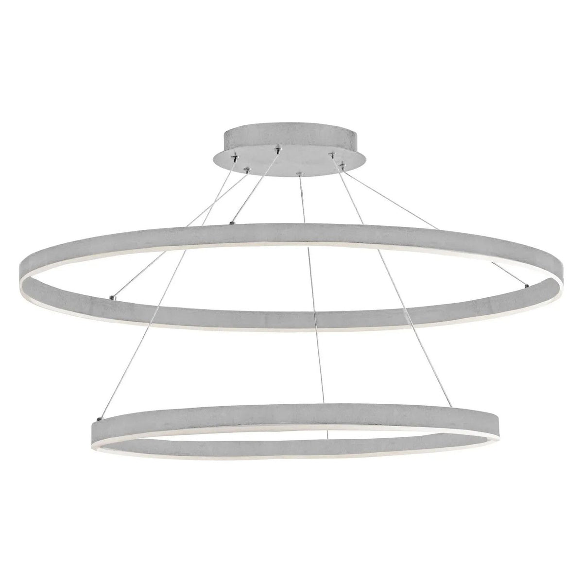 Dainolite - Circulo LED 2 Tier Chandelier - CIR-3397C-SV | Montreal Lighting & Hardware