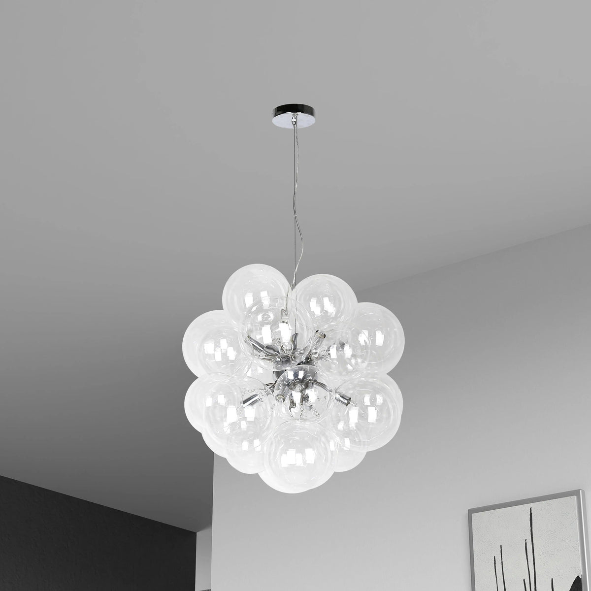 Dainolite - Comet Pendant - CMT-206P-CLR-AGB | Montreal Lighting & Hardware