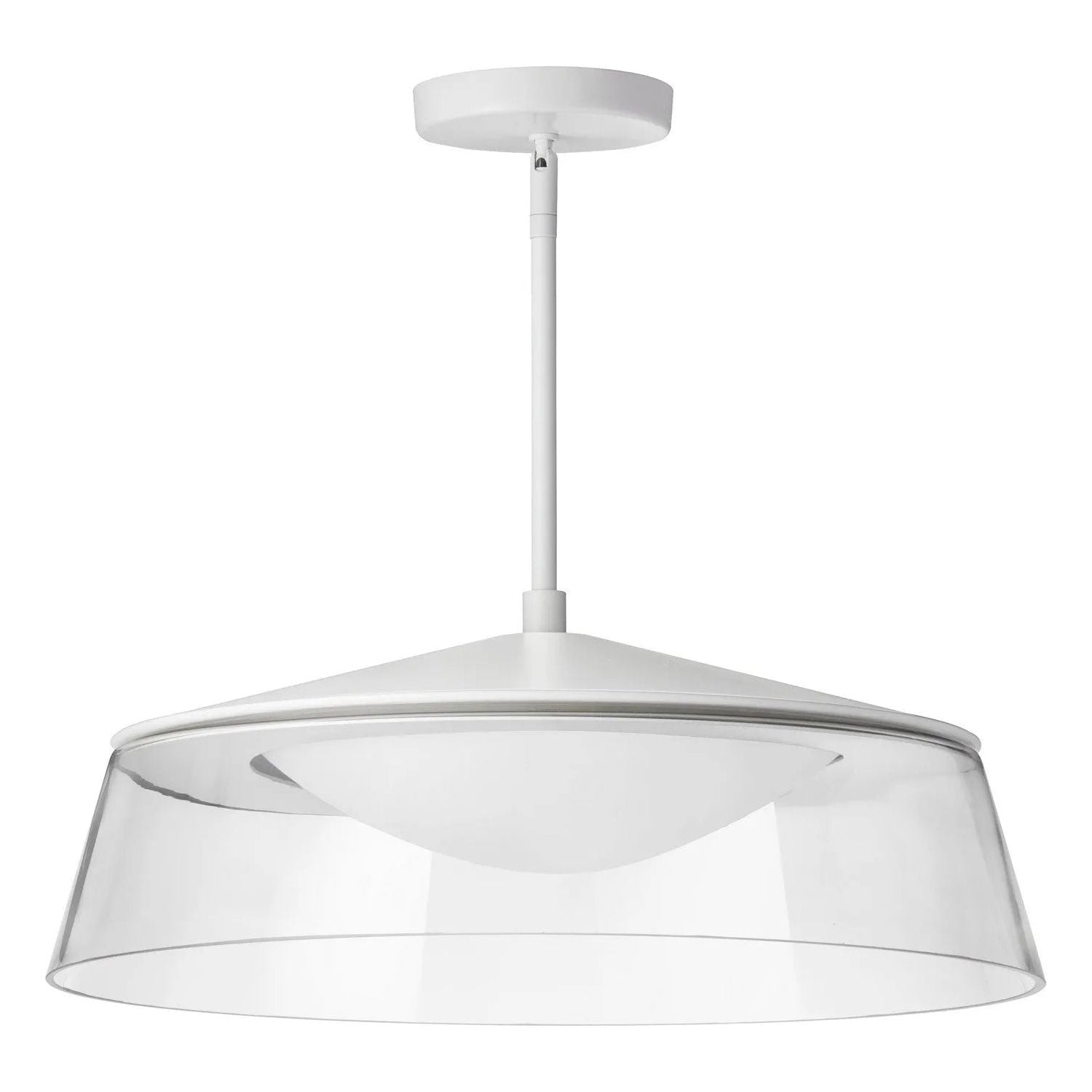 Dainolite - Crawford LED Pendant - 3145-LEDP18-CL-MW | Montreal Lighting & Hardware