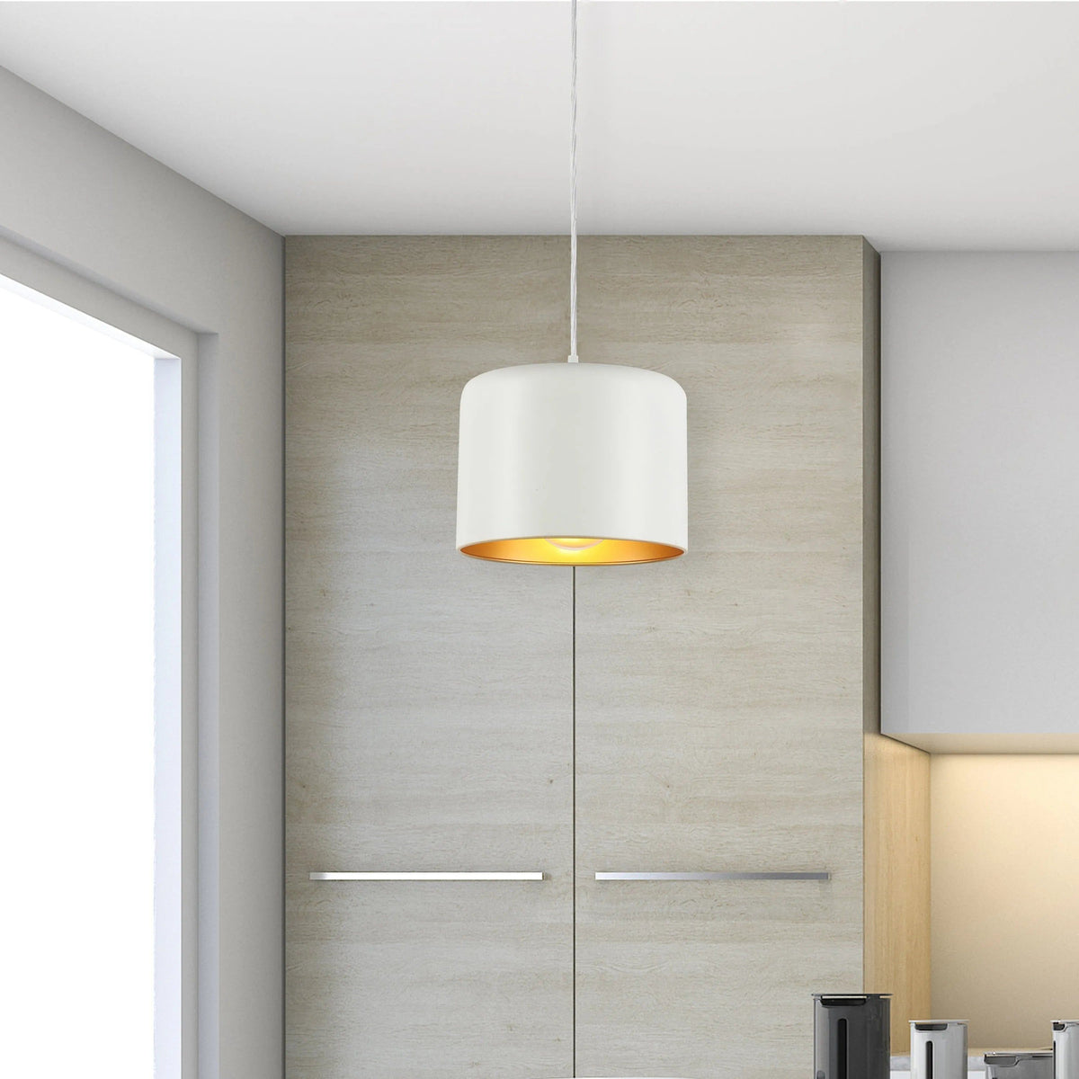 Dainolite - Emilia Pendant - EMI-81P-AGB-MB | Montreal Lighting & Hardware