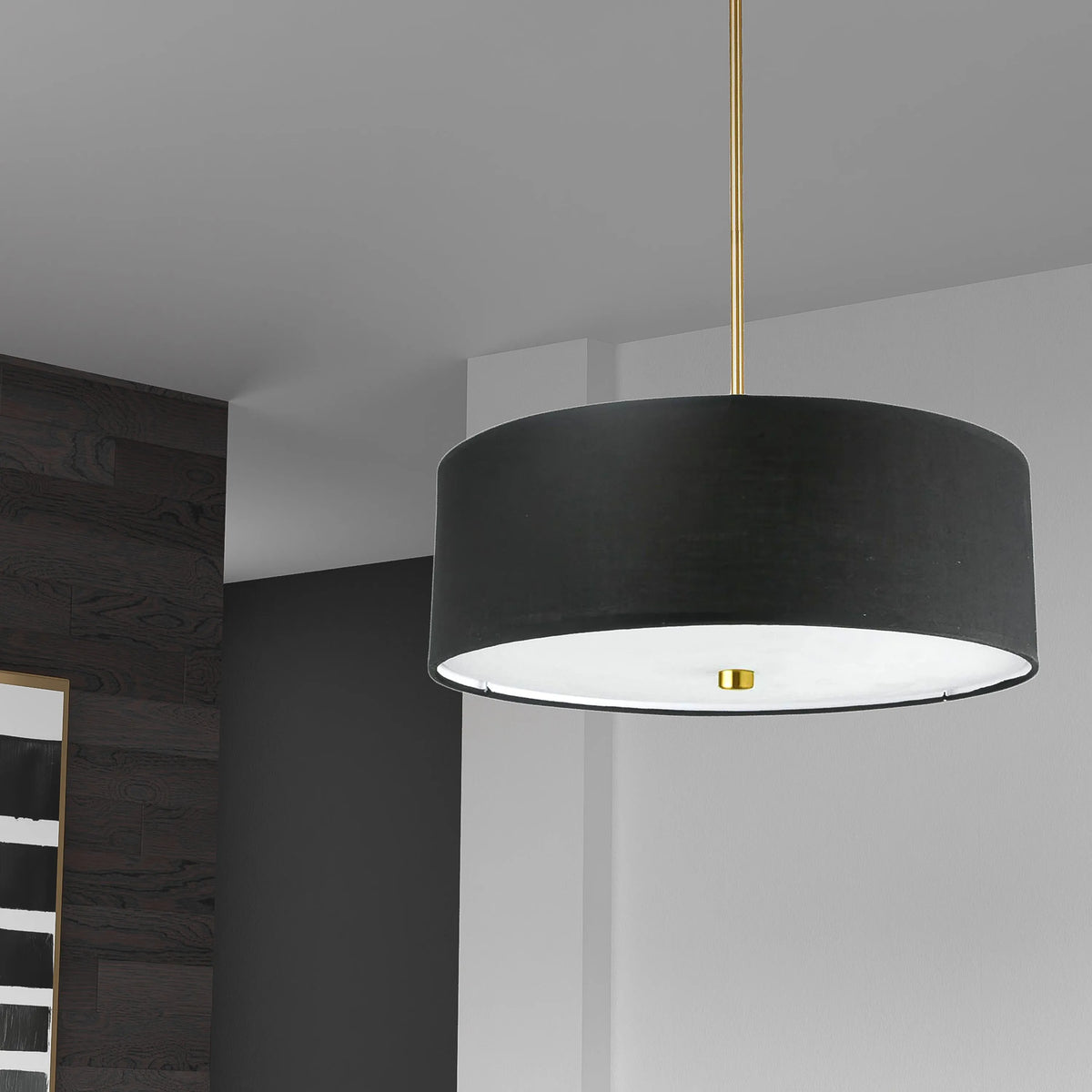 Dainolite - Everly Pendant - 571-204P-AGB-BK | Montreal Lighting & Hardware